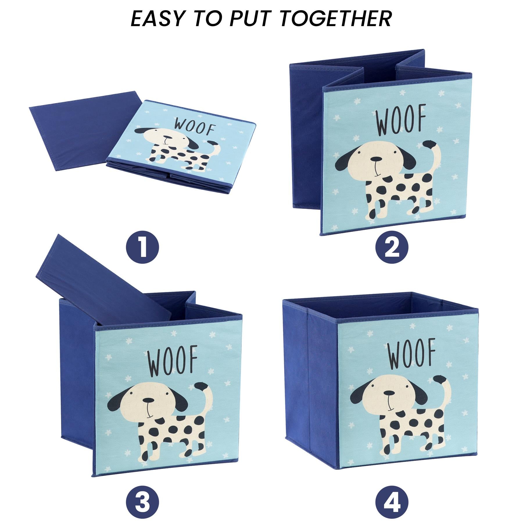 Set of 4 Animal Design Storage Boxes by The Magic Toy Shop - The Magic Toy Shop