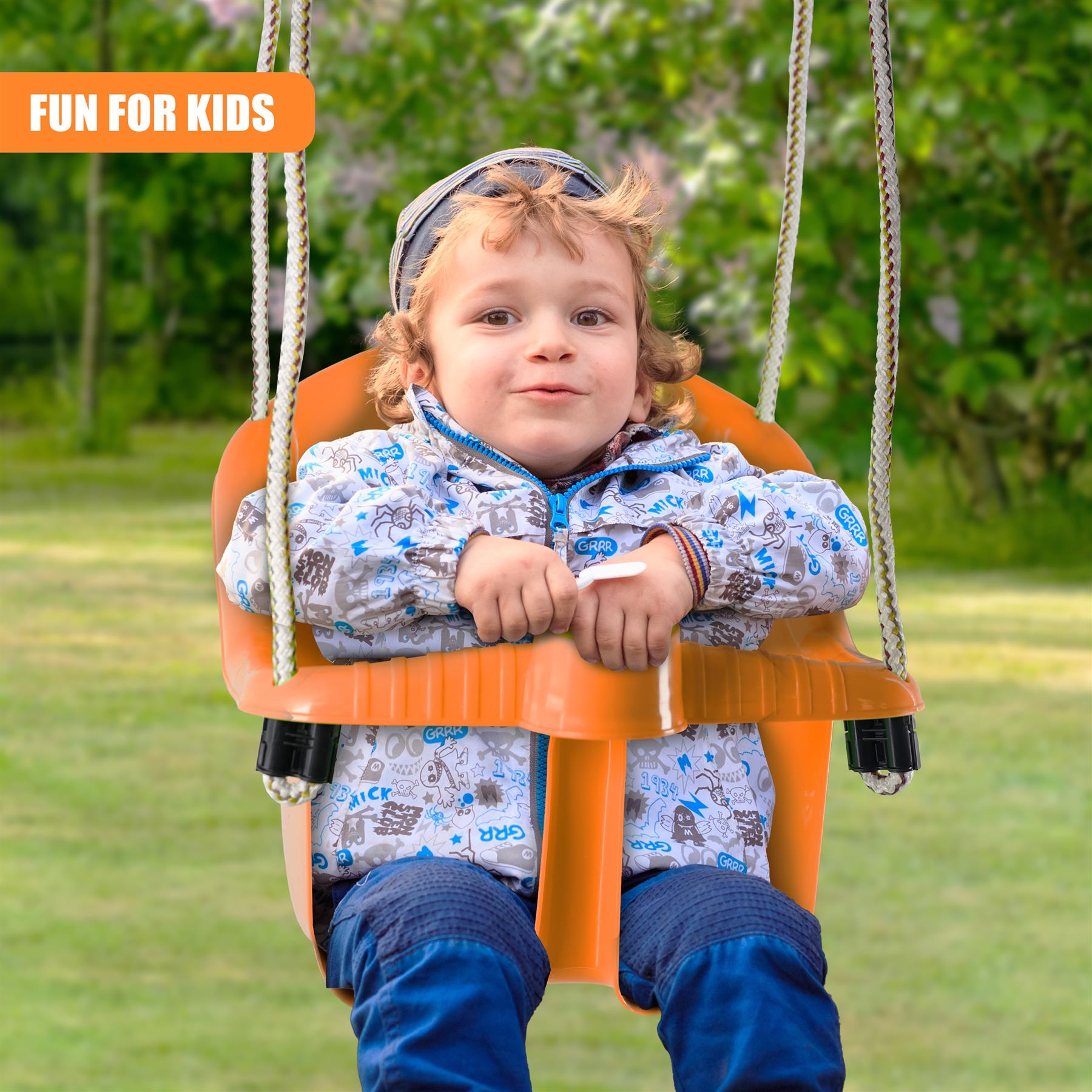 Orange Children's Safety Swing Seat by MTS - The Magic Toy Shop