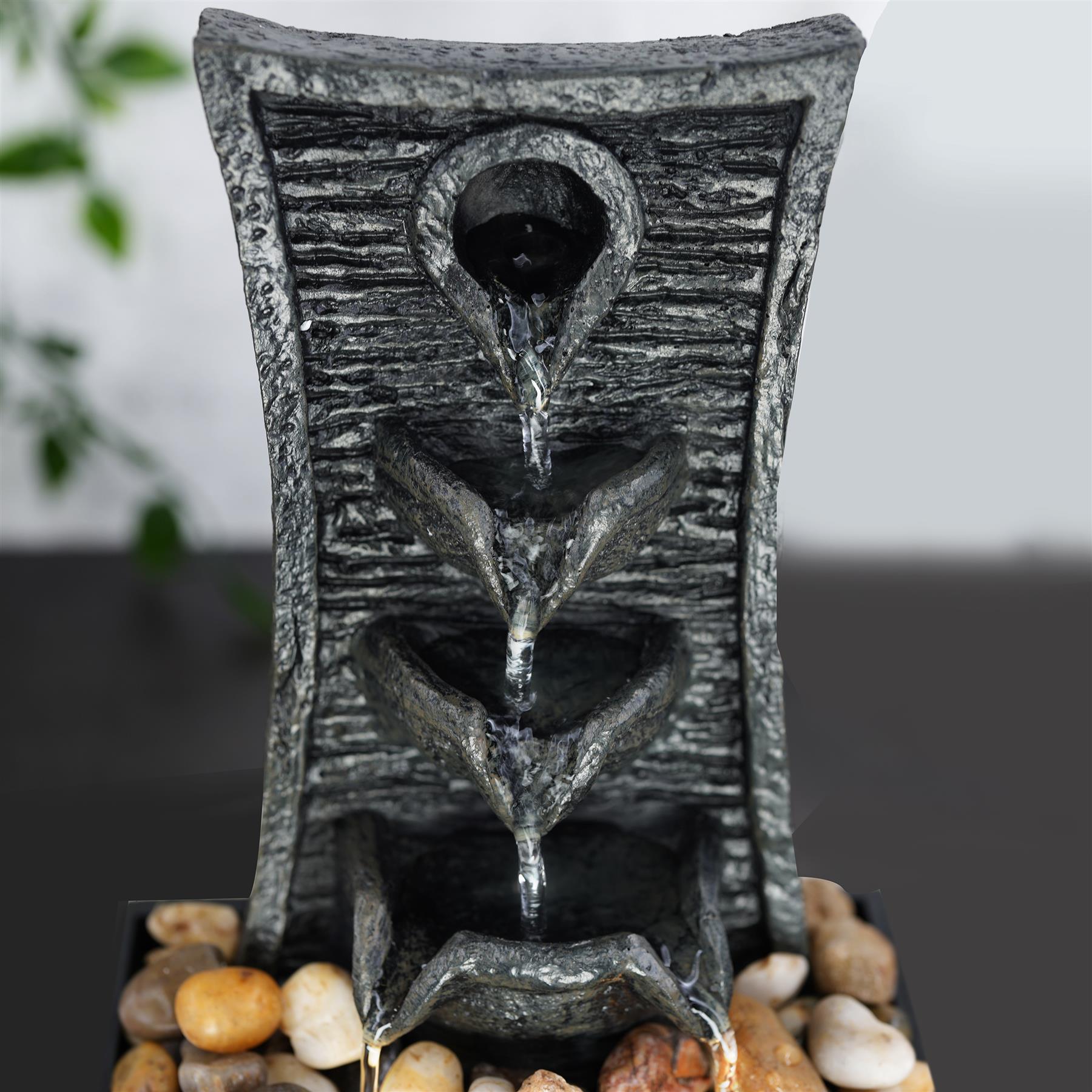 Tiers Water Feature Indoor With LED by GEEZY - The Magic Toy Shop