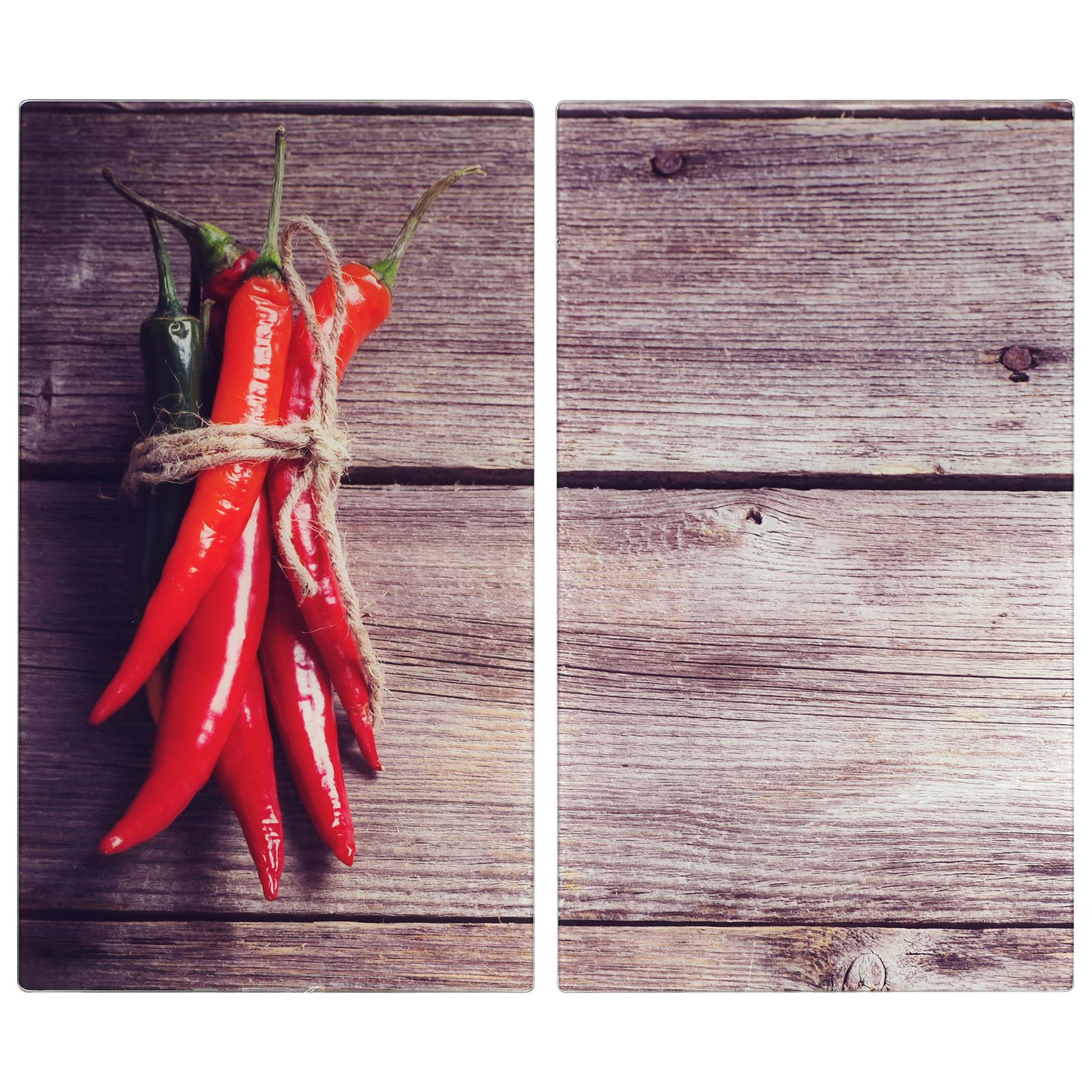 Glass Cutting Boards with Chili Pepper Design by Geezy - The Magic Toy Shop