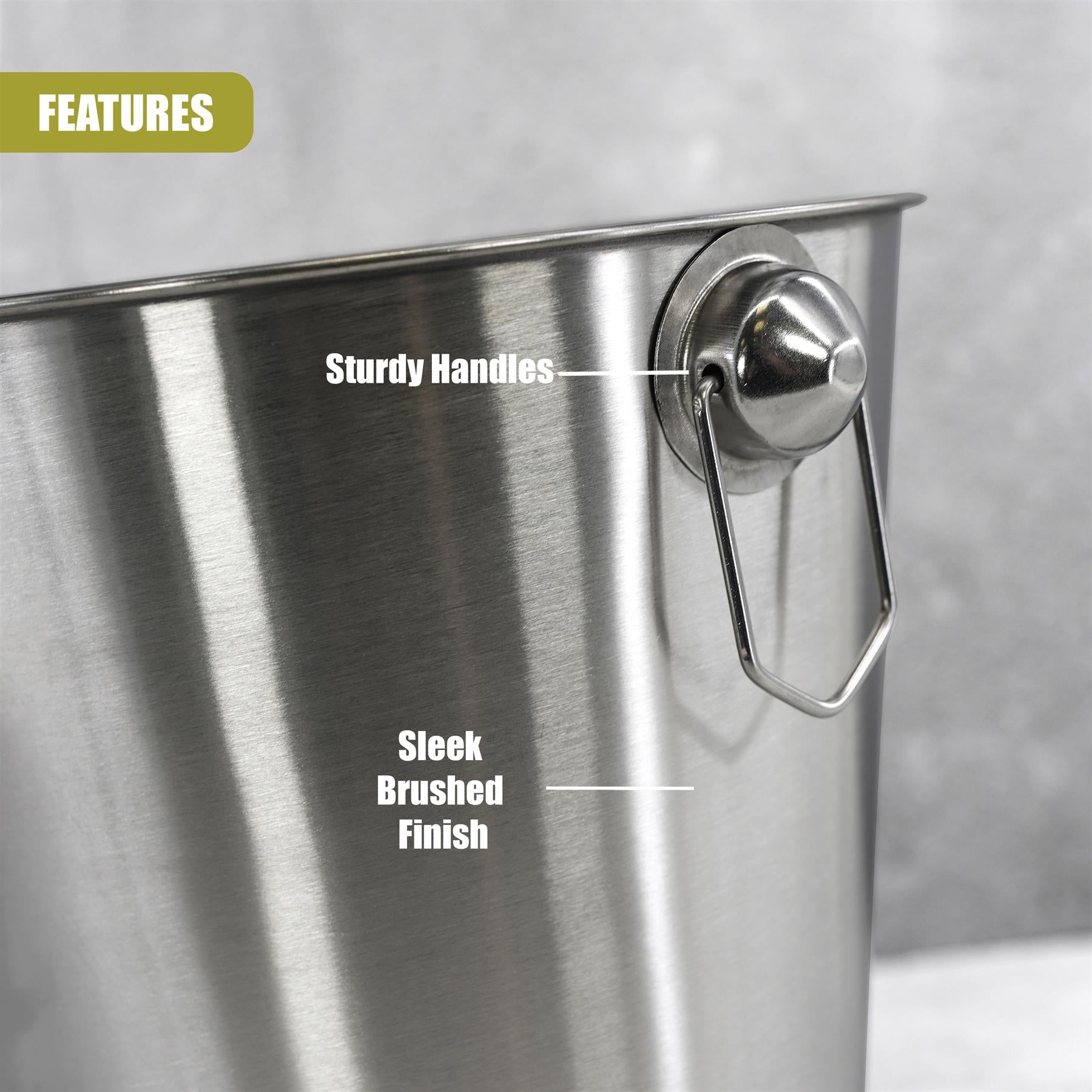 Wine Bucket Brushed Finish by Geezy - The Magic Toy Shop