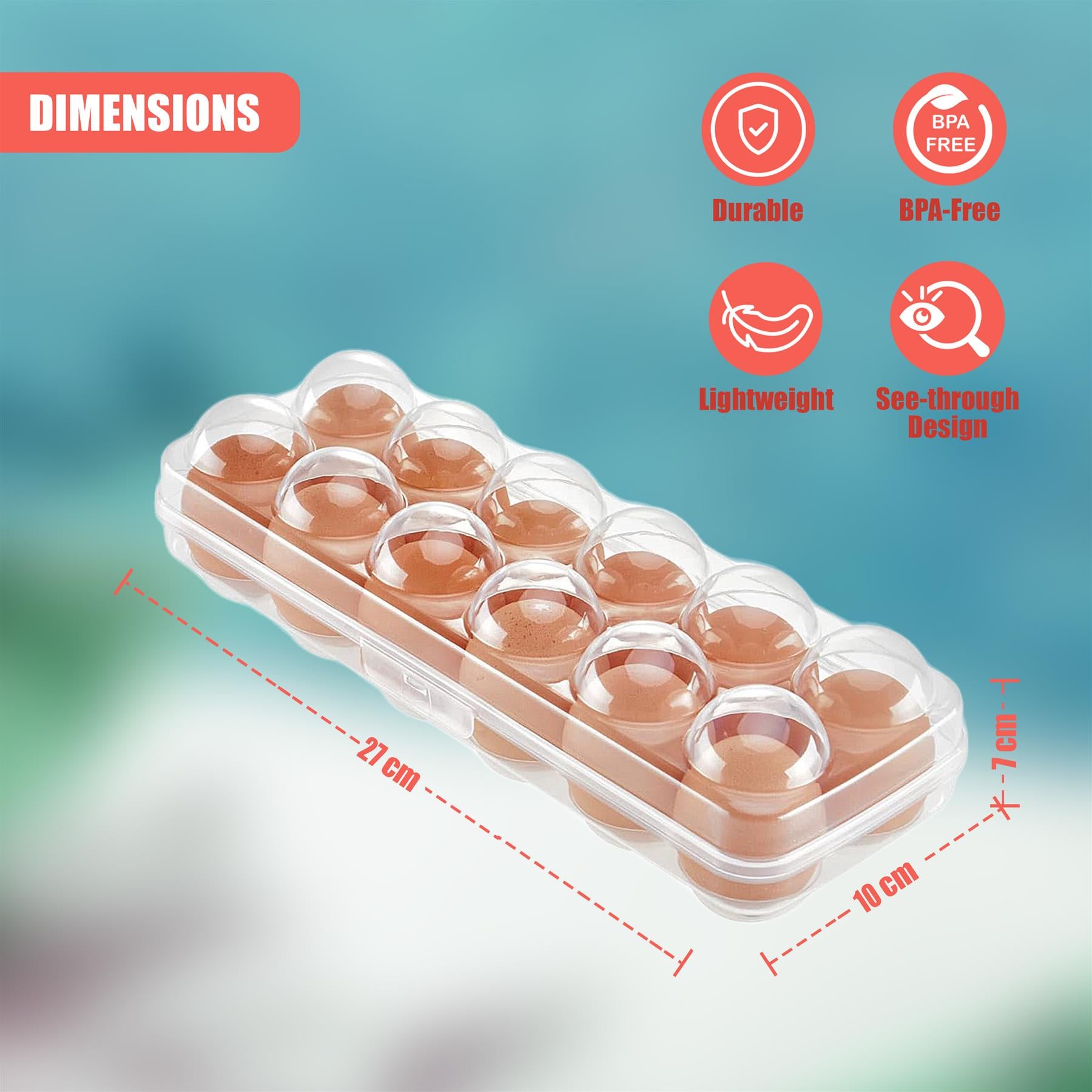 12 Eggs Holder With Lid by GEEZY - The Magic Toy Shop