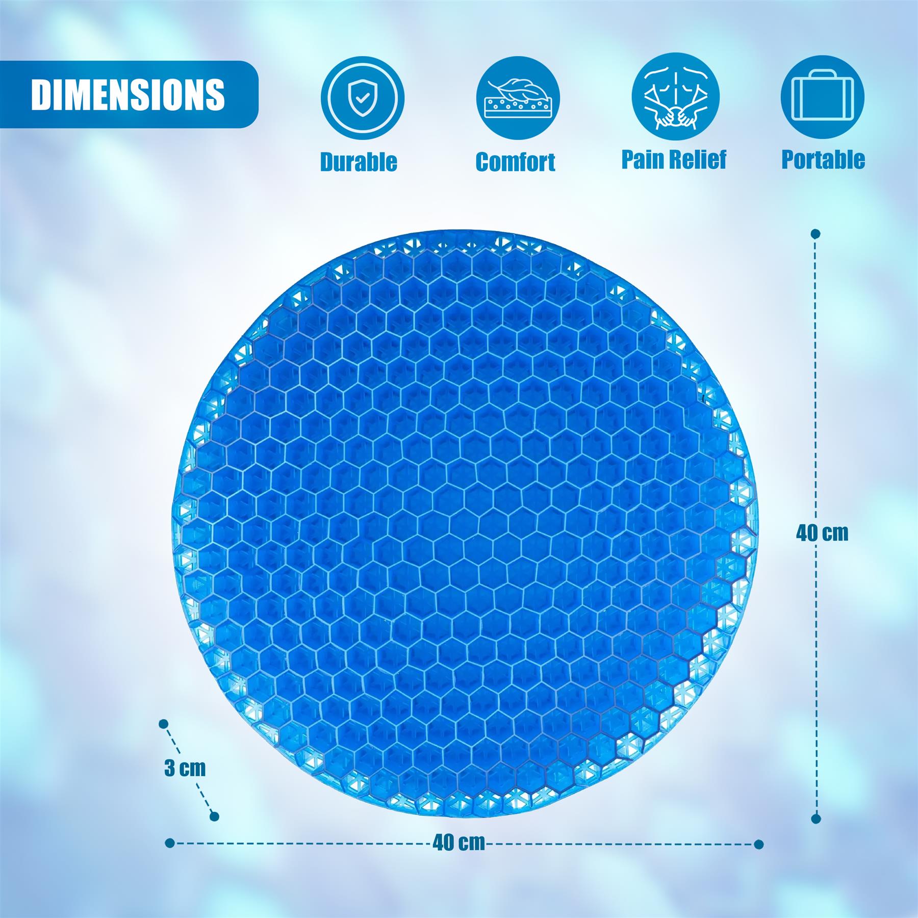 Orthopaedic Gel Seat Pillow by GEEZY - The Magic Toy Shop