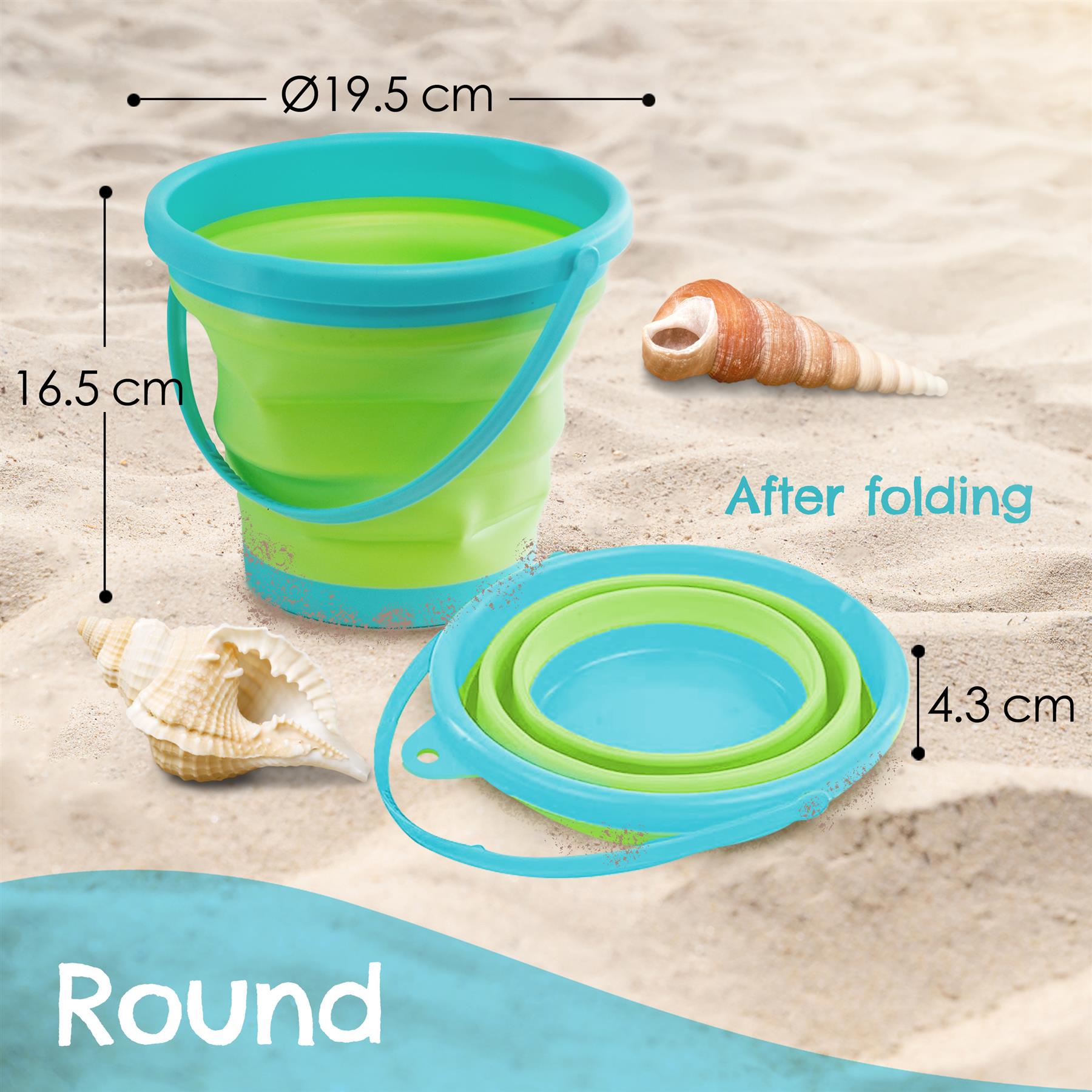 Collapsible Beach Bucket by The Magic Toy Shop - The Magic Toy Shop