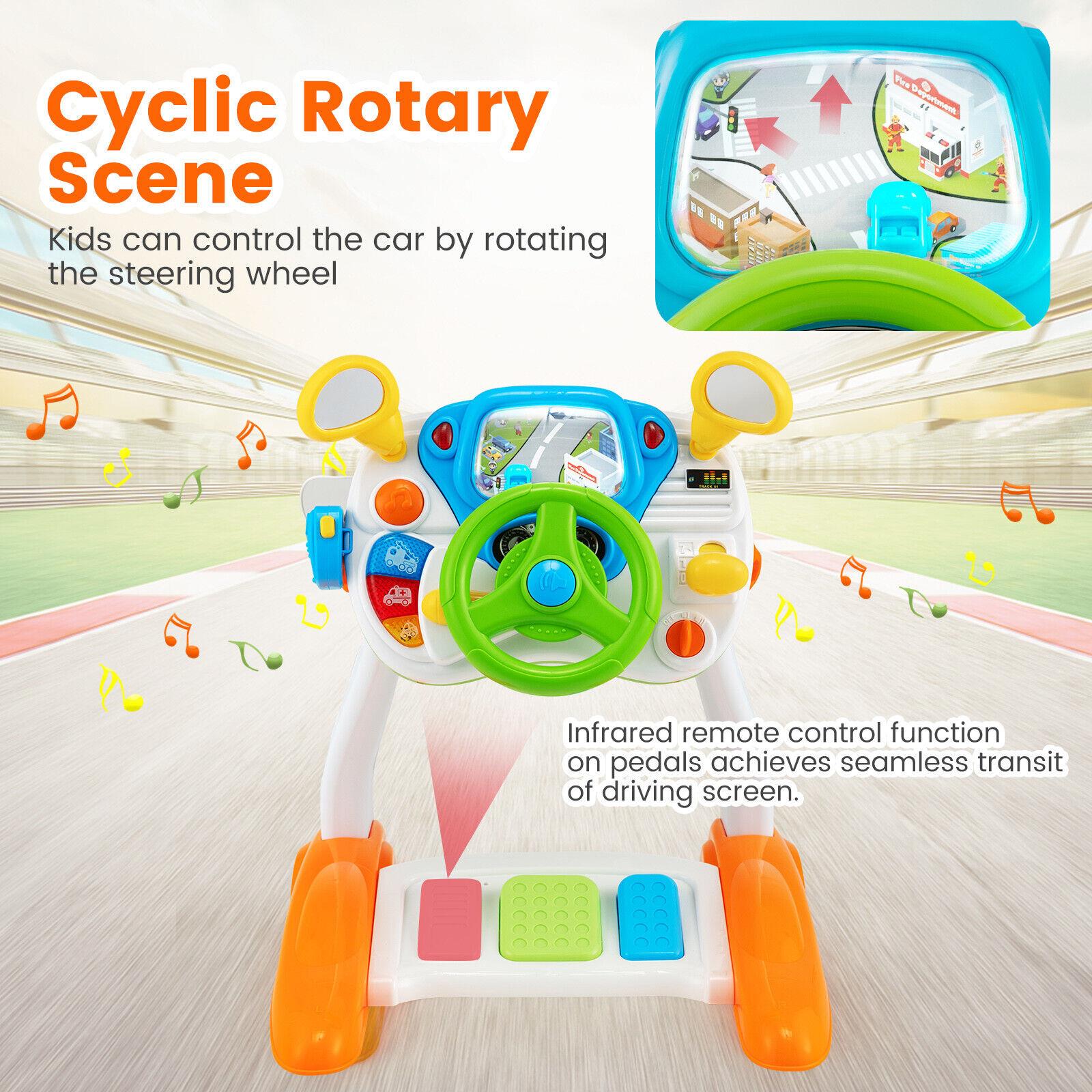Freestanding Electronic Steering Wheel Driving Simulator Toy by The Magic Toy Shop - The Magic Toy Shop