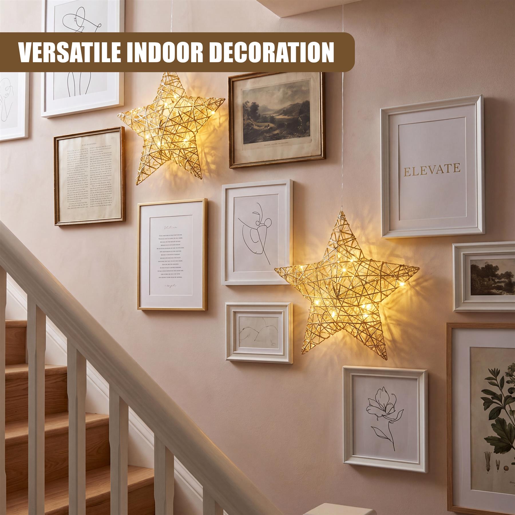 Hanging LED Christmas Star