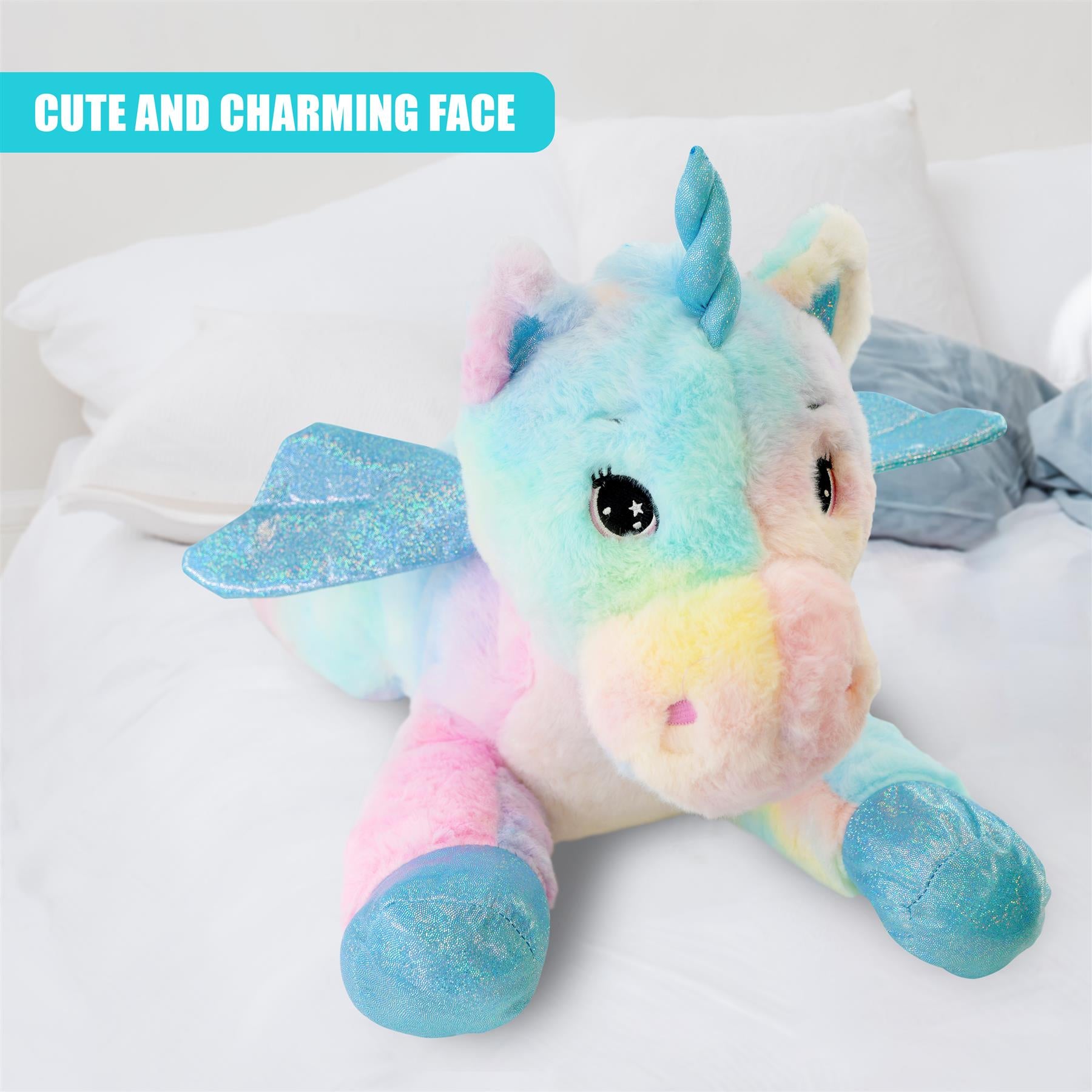 Unicorn with Sparkling Wings - Soft Toy by The Magic Toy Shop - The Magic Toy Shop