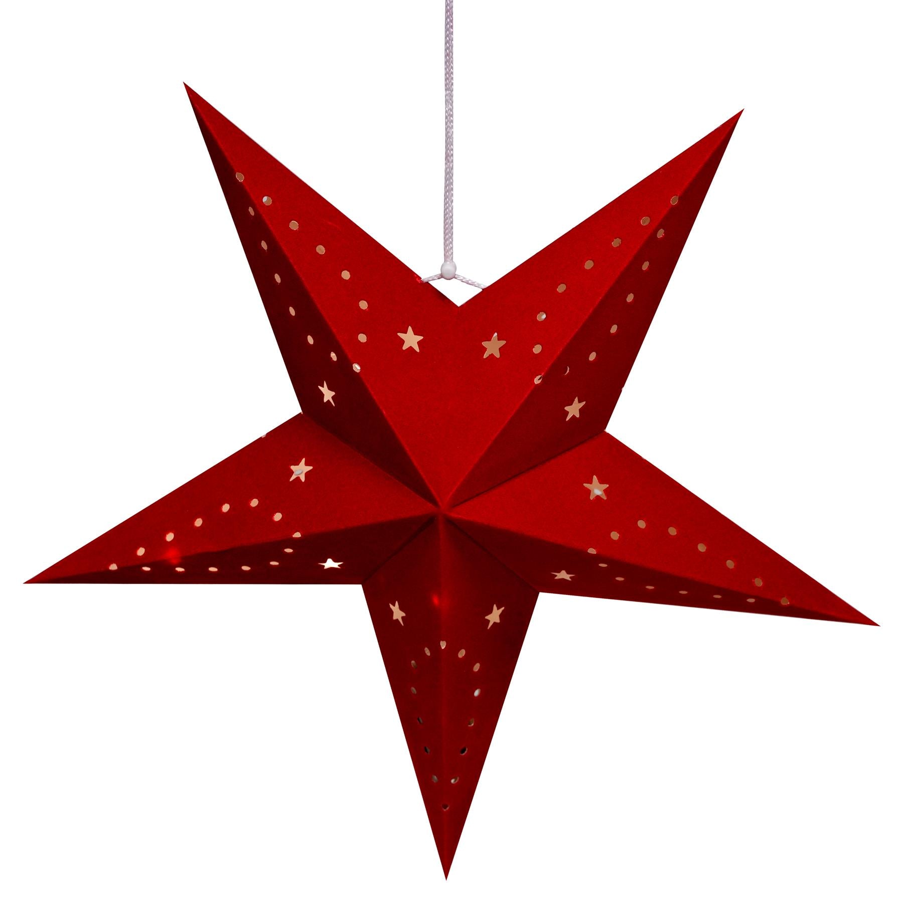 45 cm Red Velvet Star by Geezy - The Magic Toy Shop