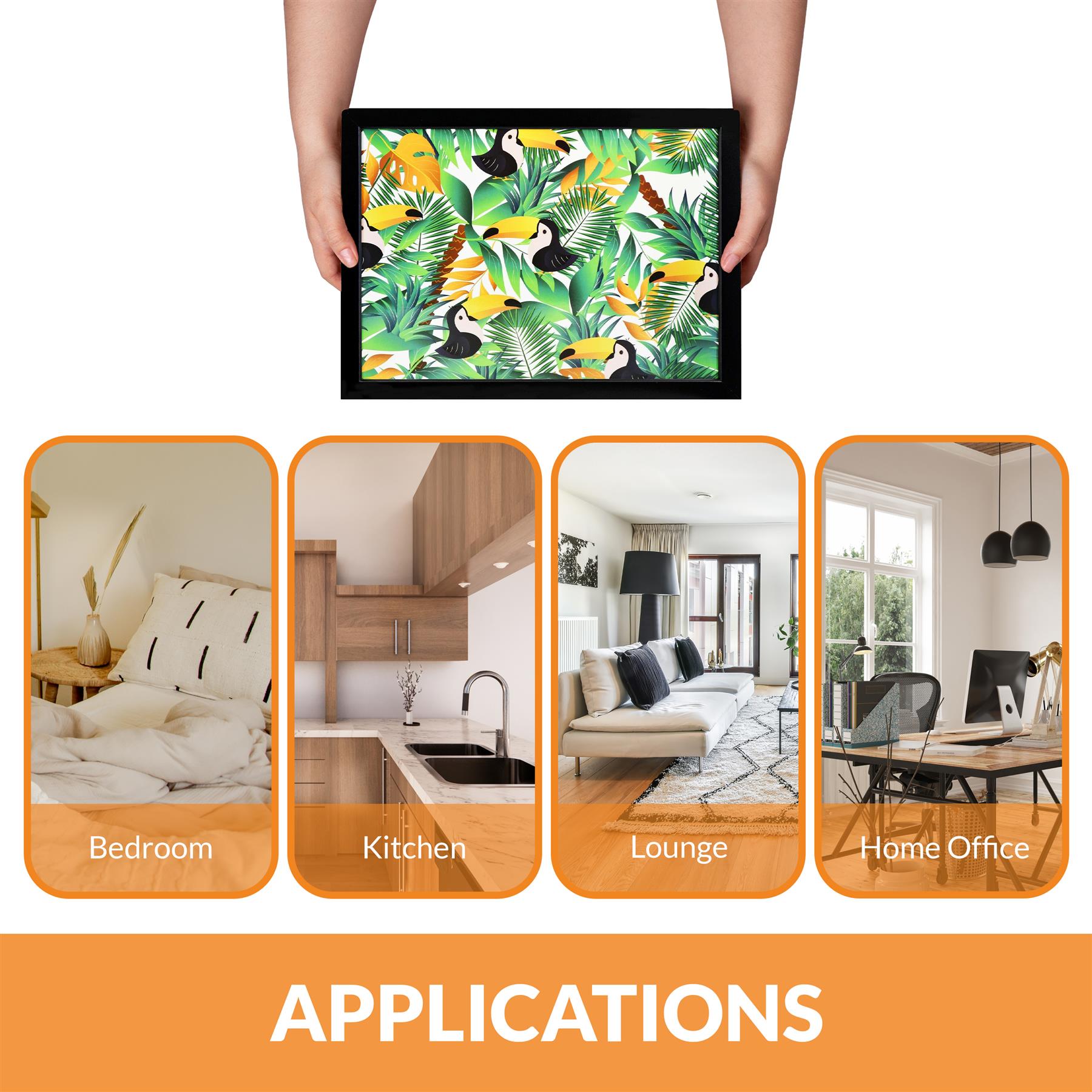 Tropical Lap Tray With Bean Bag Cushion by Geezy - The Magic Toy Shop