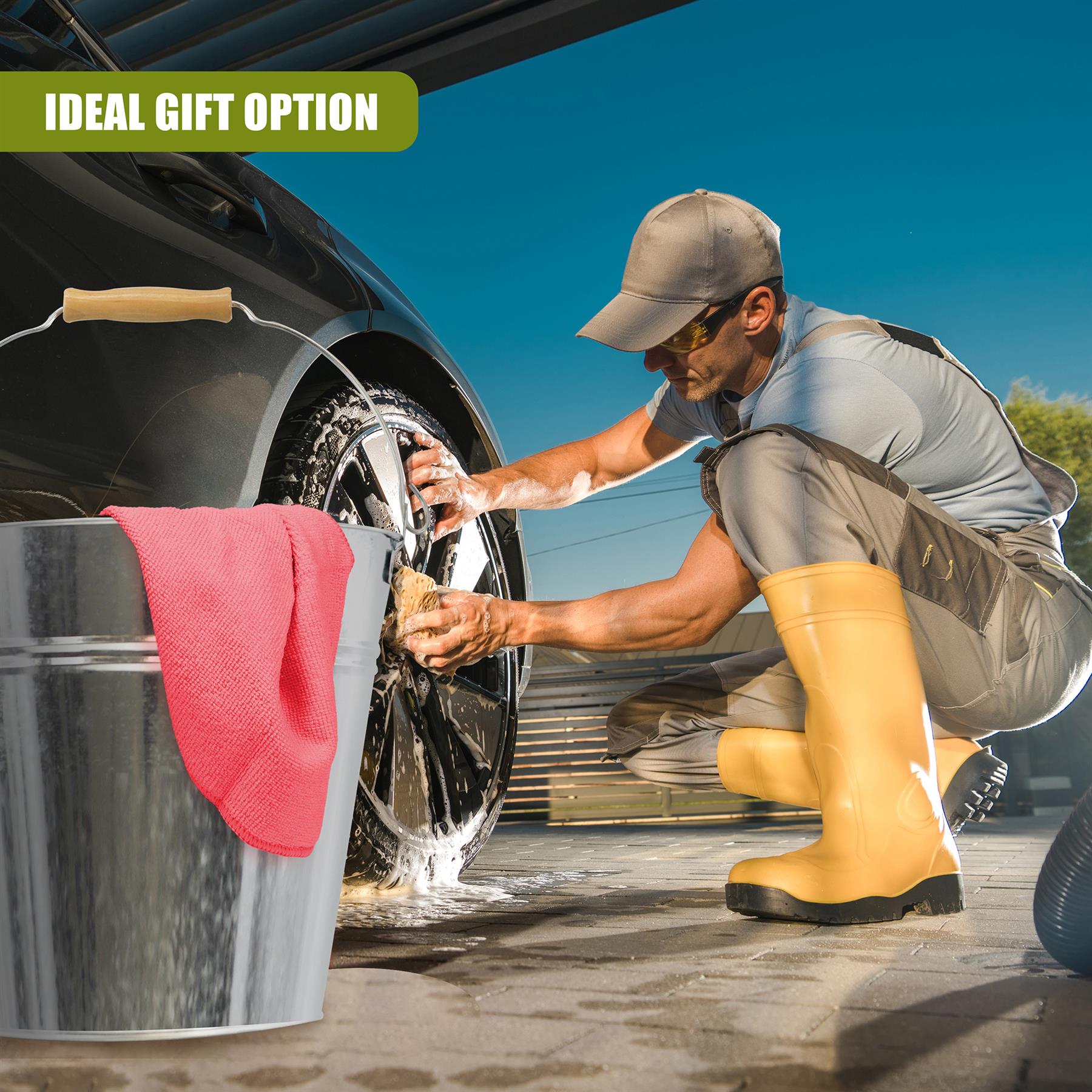 Zinc Bucket With Wooden Holder by Geezy - The Magic Toy Shop