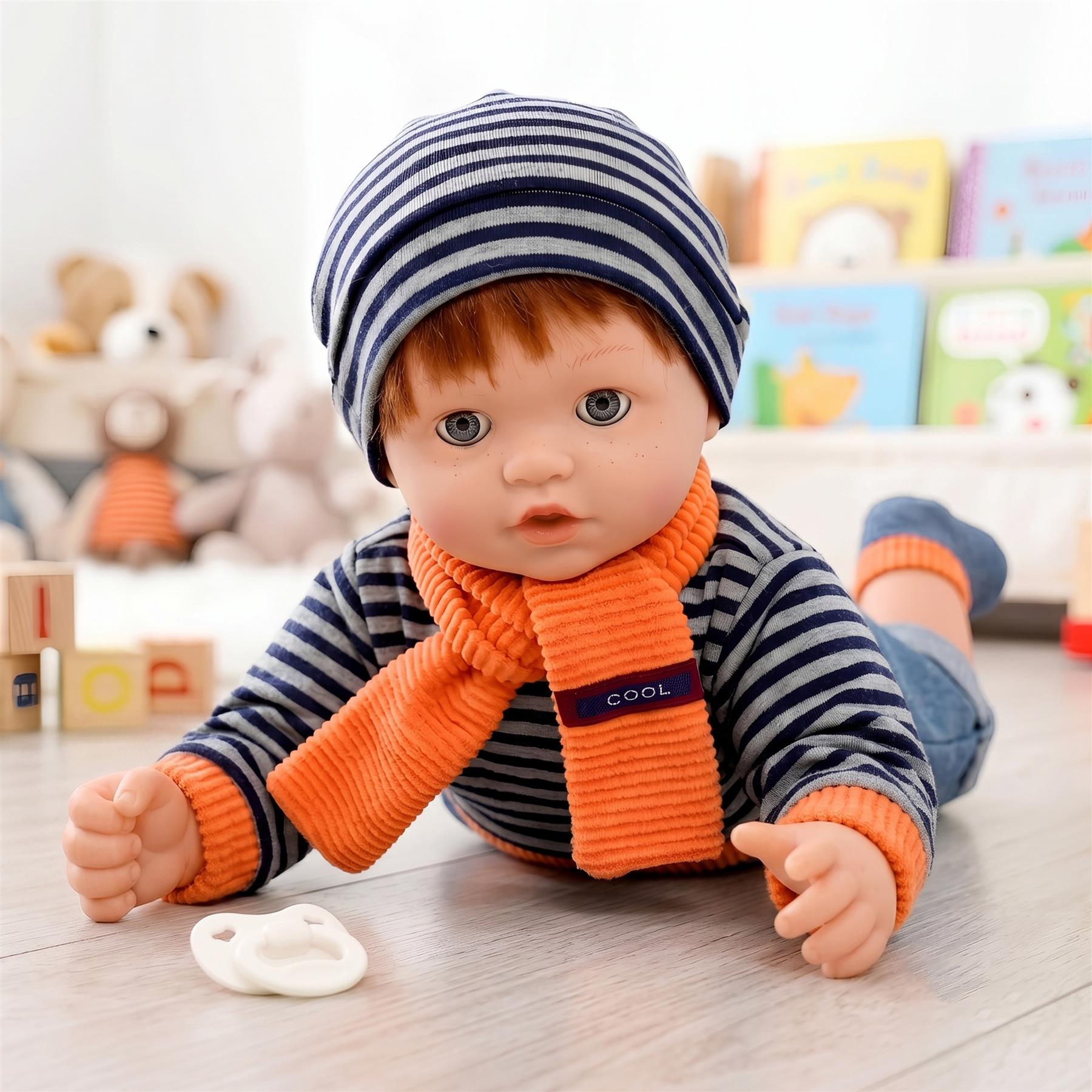 BiBi Sleeping Ginger Boy Doll (45 cm / 18")