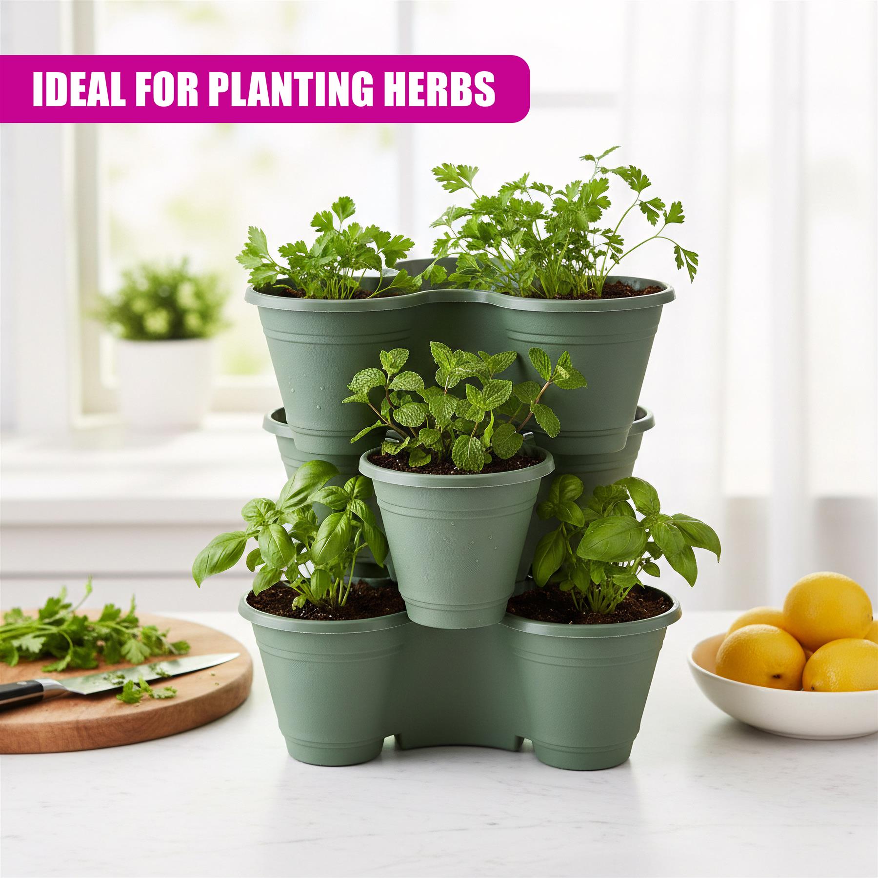Stackable Strawberry Planters