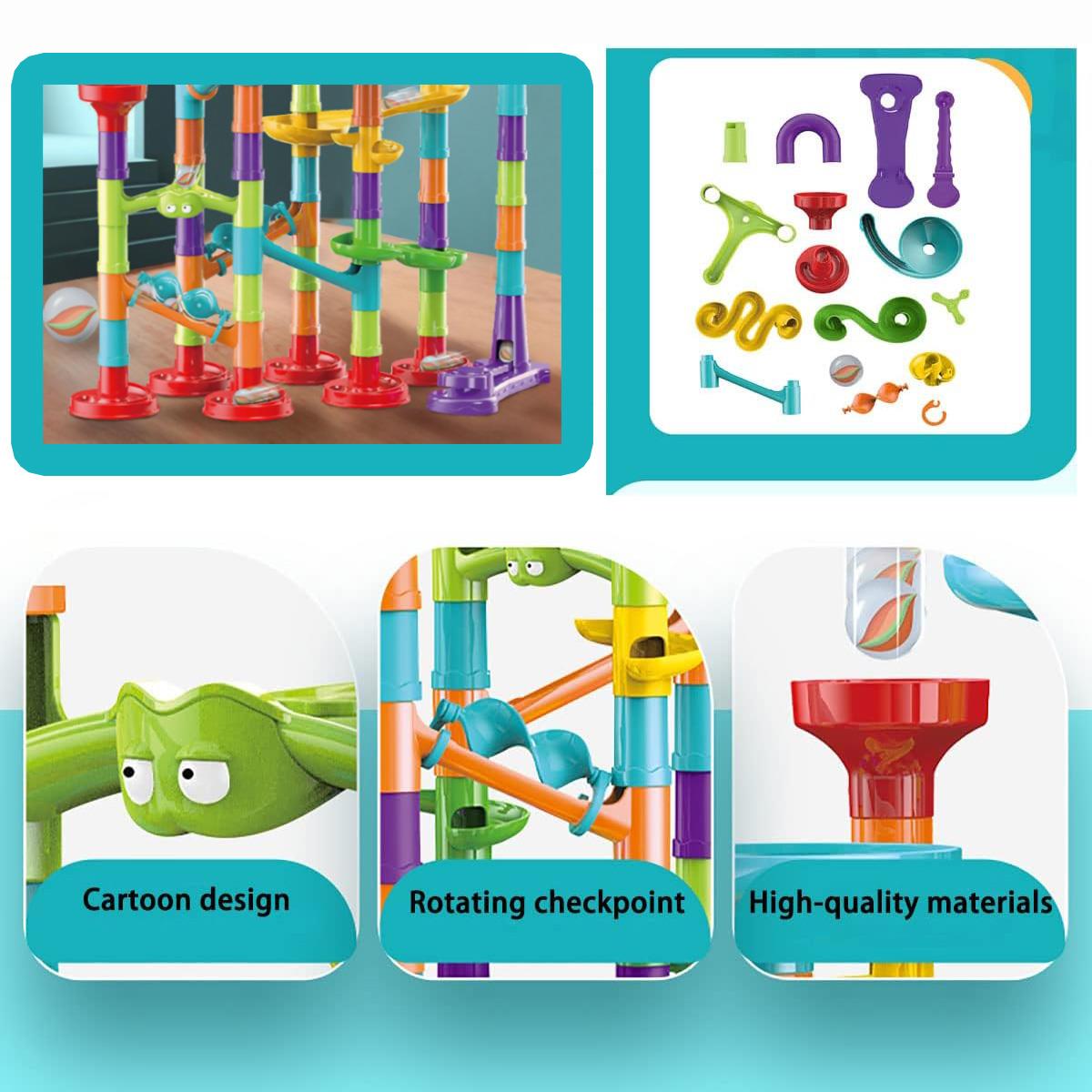 197 Pieces Marble Run Game by The Magic Toy Shop - The Magic Toy Shop