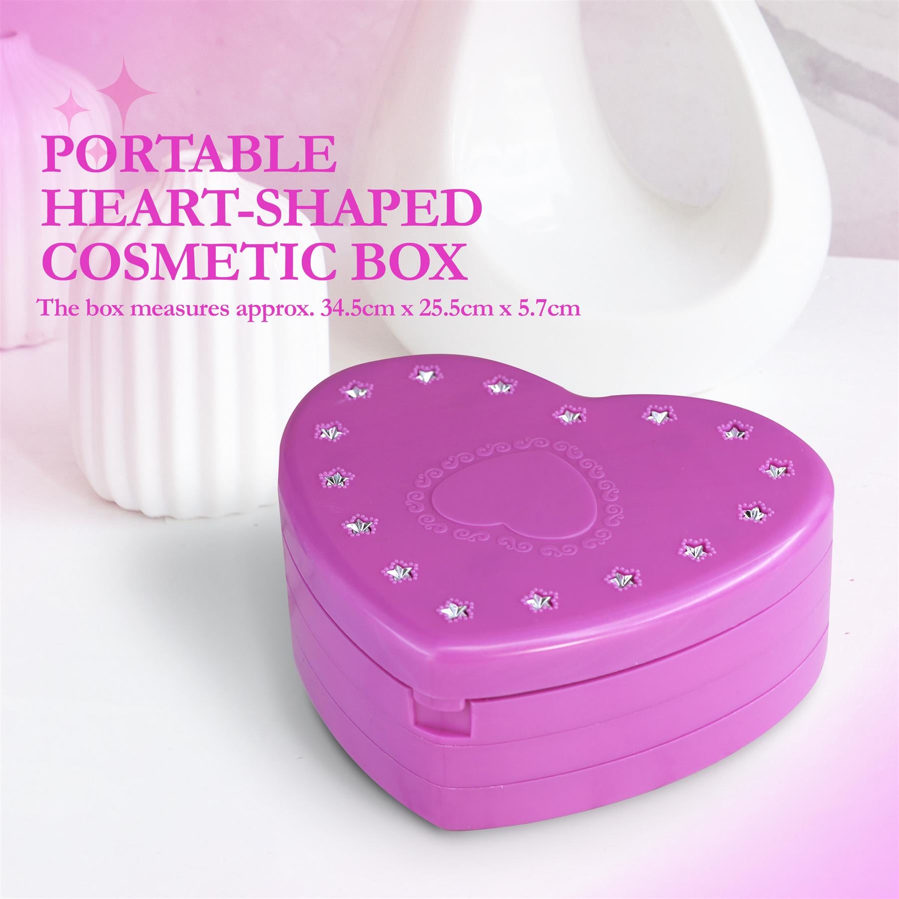 3 Tier Girls Make Up Play Set With Mirror by The Magic Toy Shop - The Magic Toy Shop