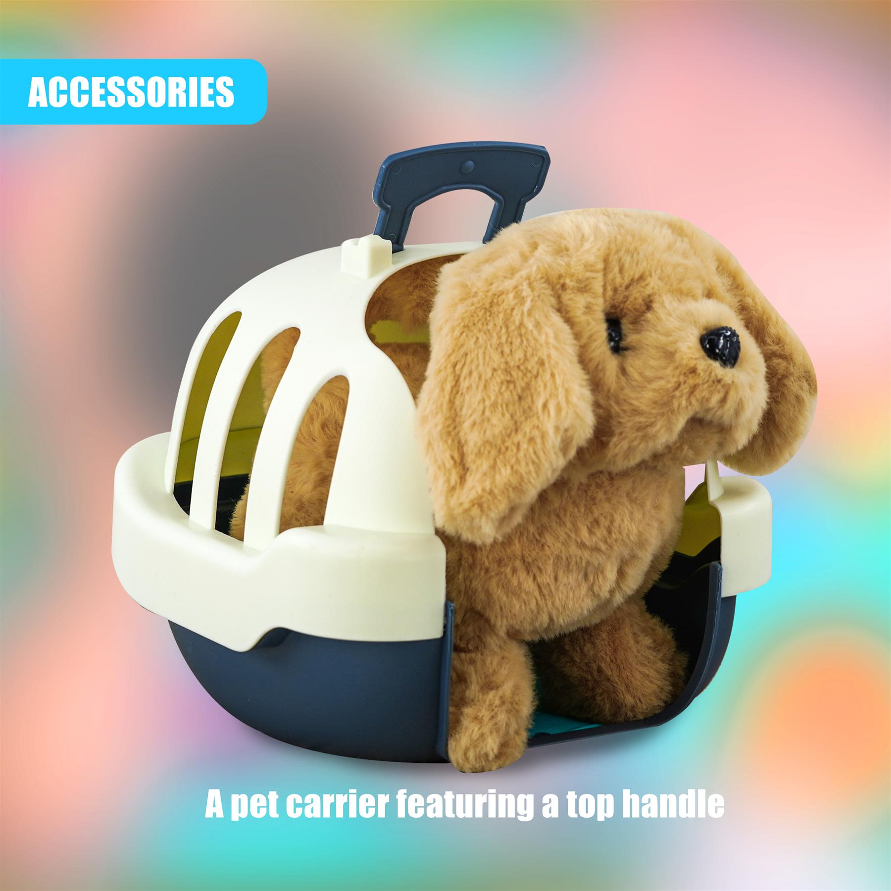 Electronic Plush Dog Carrier Set by The Magic Toy Shop - The Magic Toy Shop