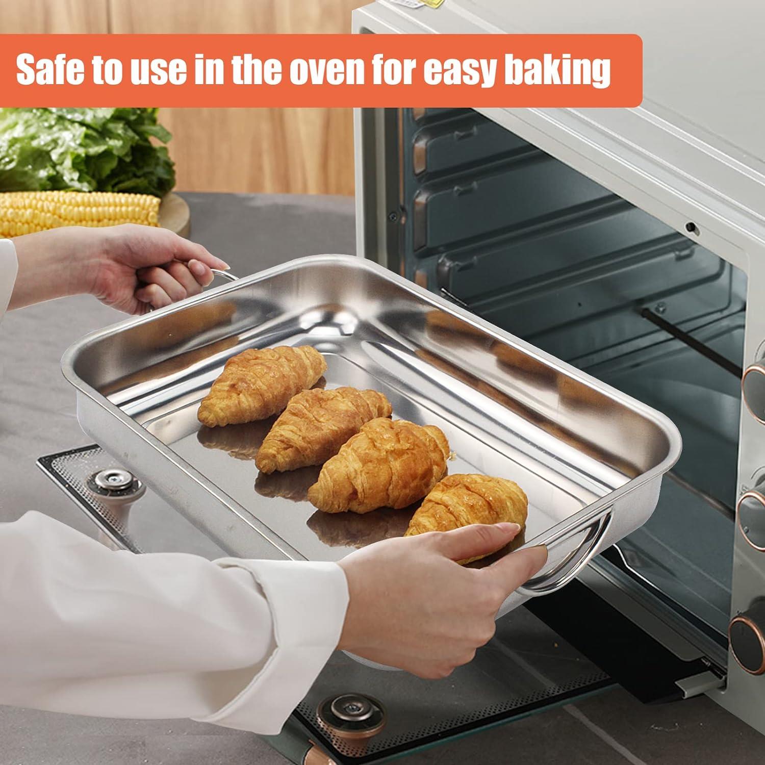 Stainless Steel Oven Roasting Tray by GEEZY - The Magic Toy Shop