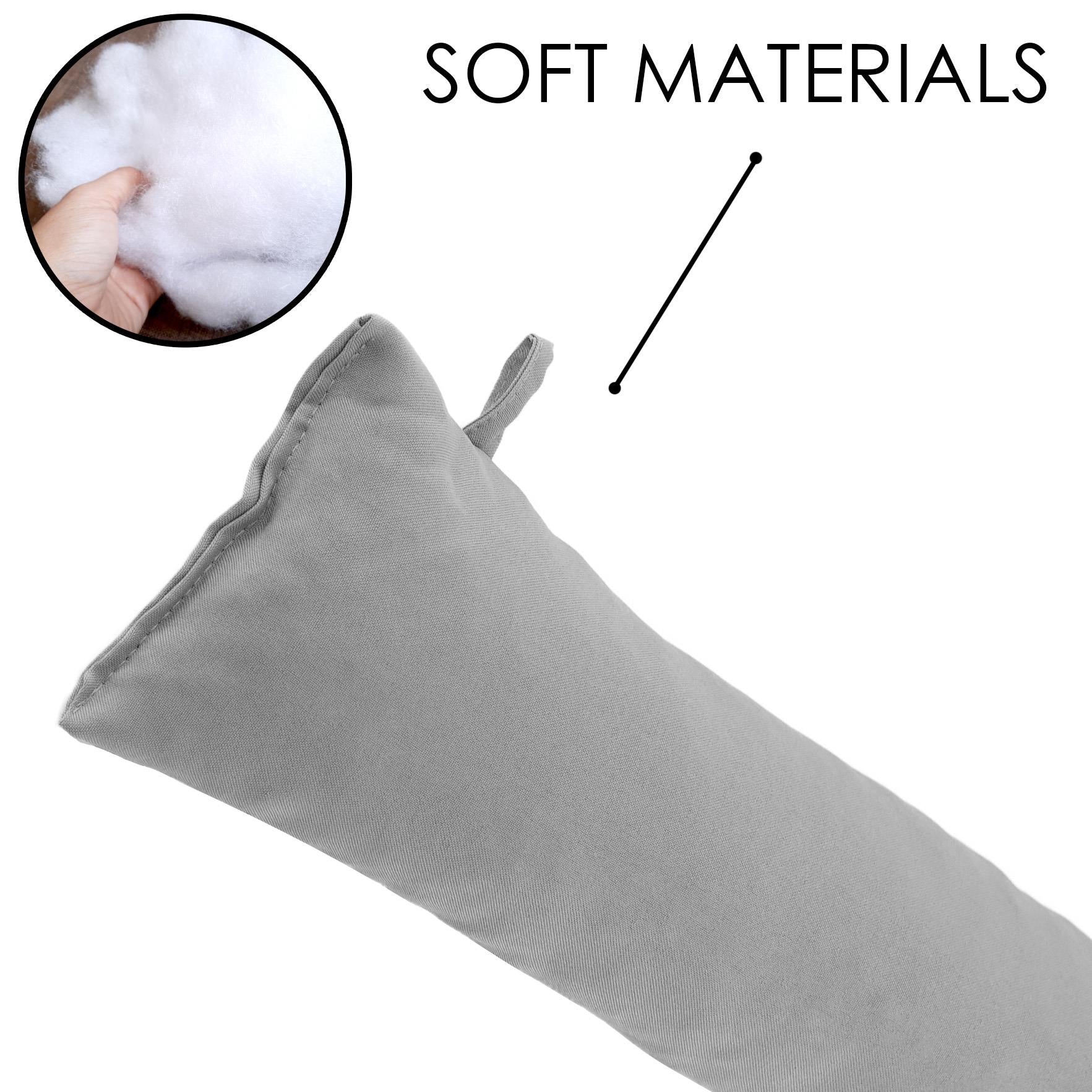 Plain Fabric Grey Draught Excluder by GEEZY - The Magic Toy Shop