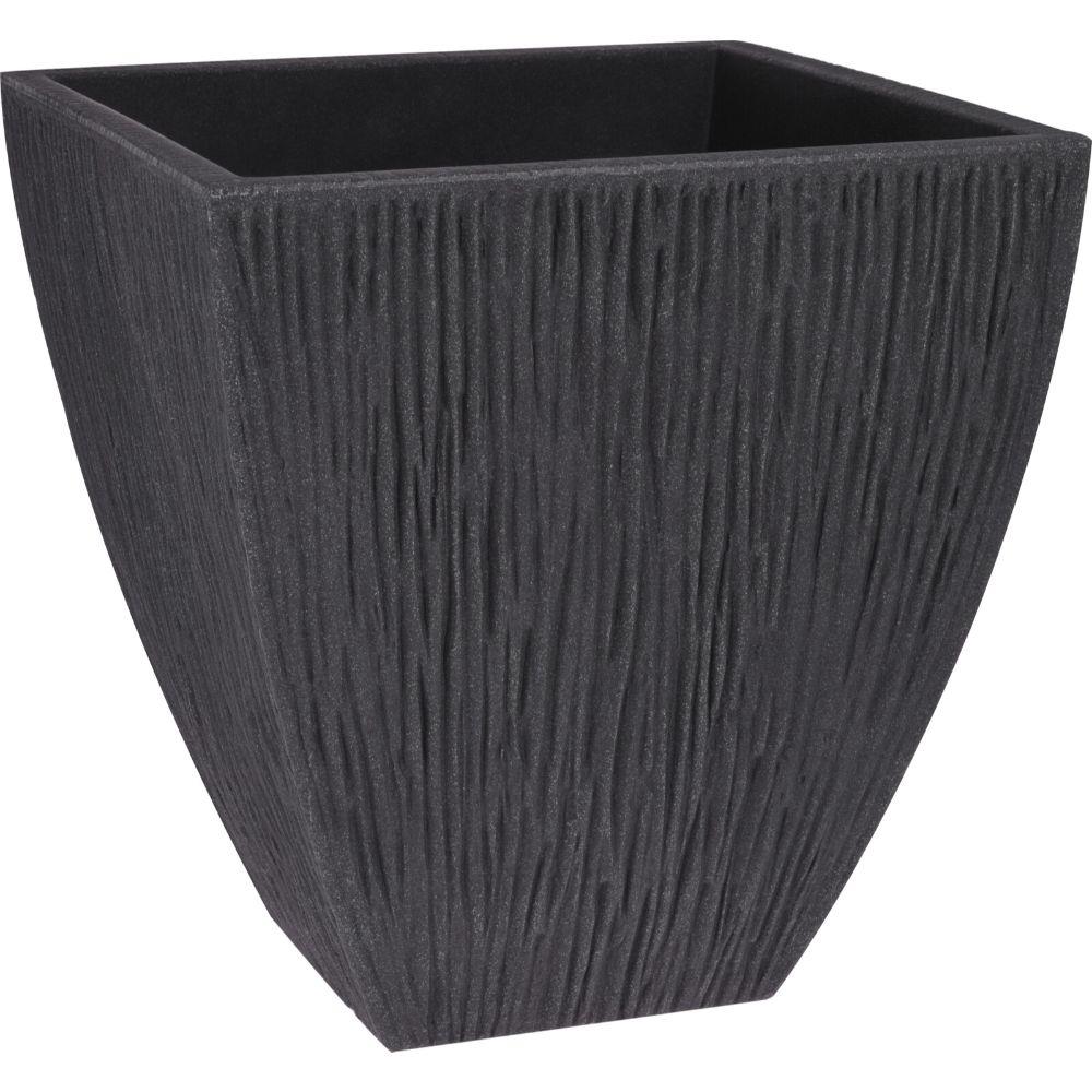Large Anthracite Square Flower Pot by GEEZY - The Magic Toy Shop