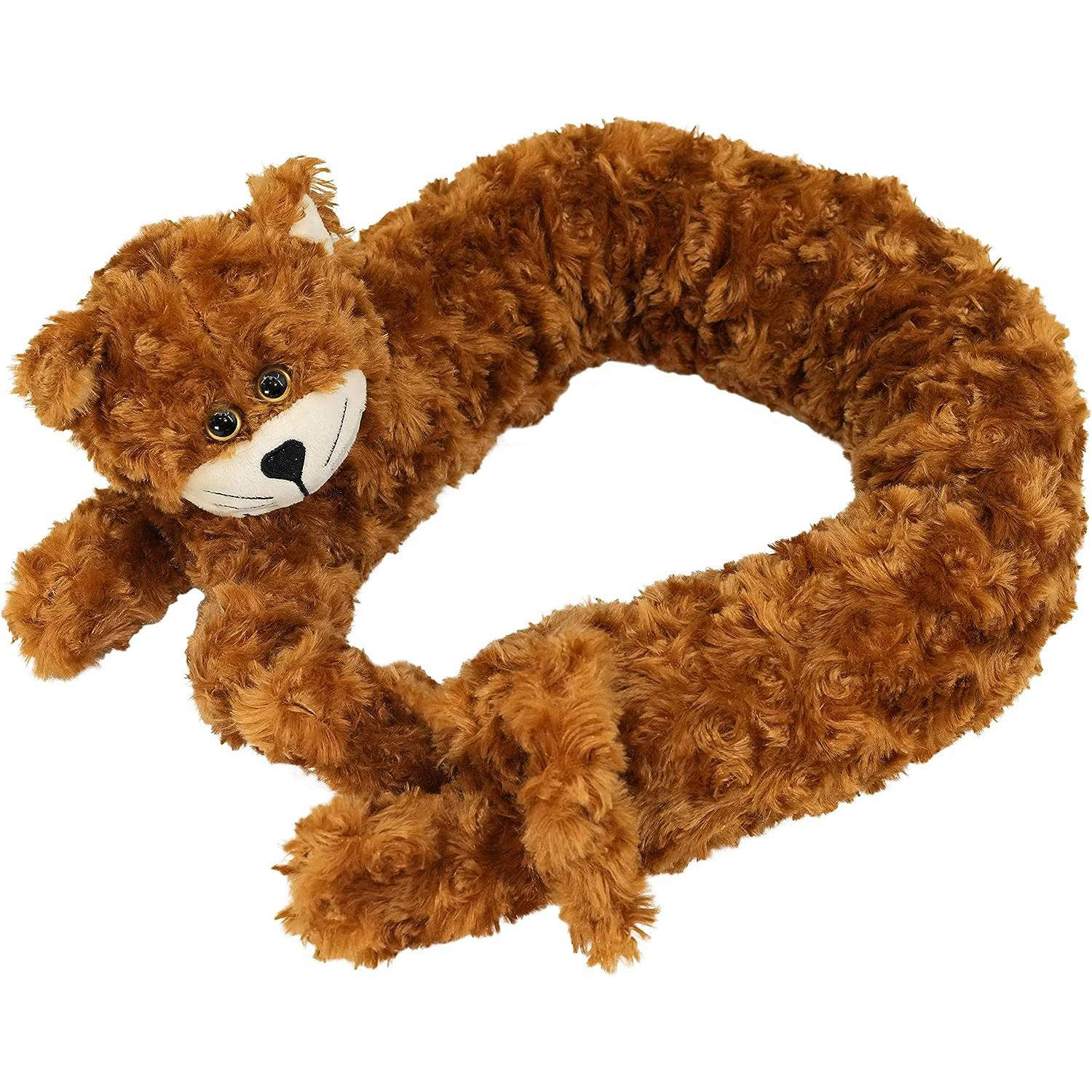 Novelty Draught Excluder for Doors Brown Cat Design by GEEZY - The Magic Toy Shop