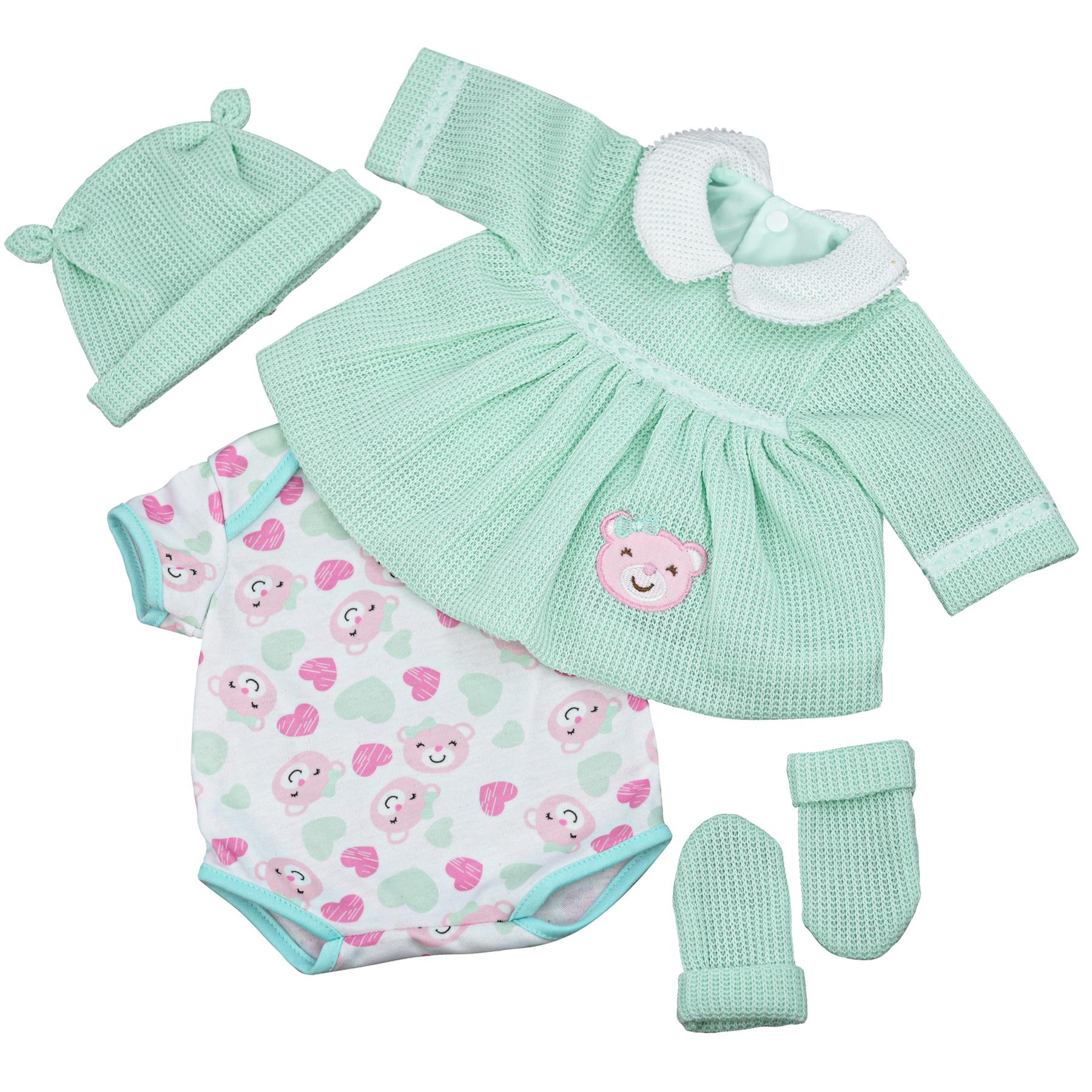 BiBi Outfits - Reborn Doll Clothes (Mint Dress) (50 cm / 20") by BiBi Doll - The Magic Toy Shop