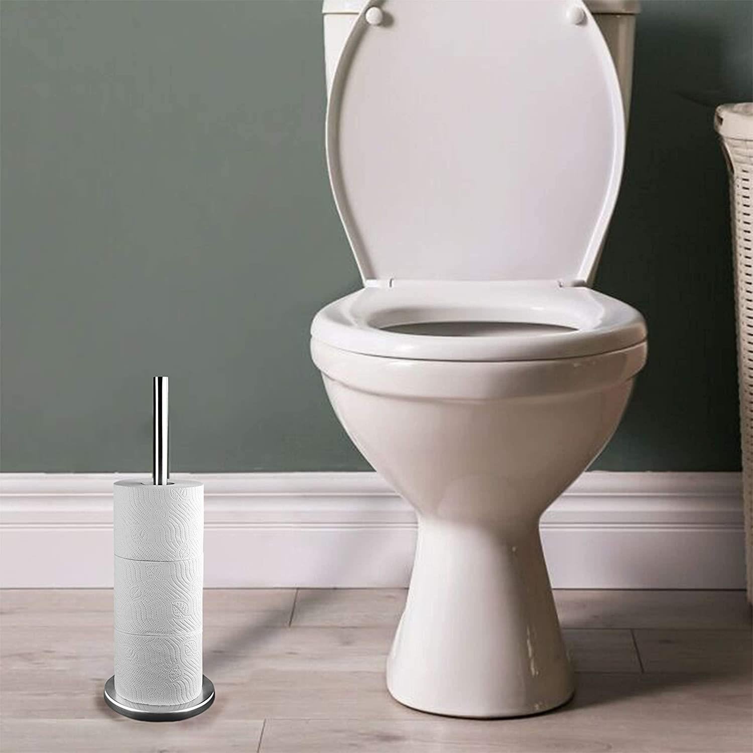 Stainless Steel Bathroom Toilet Paper Roll Holder by MTS - The Magic Toy Shop