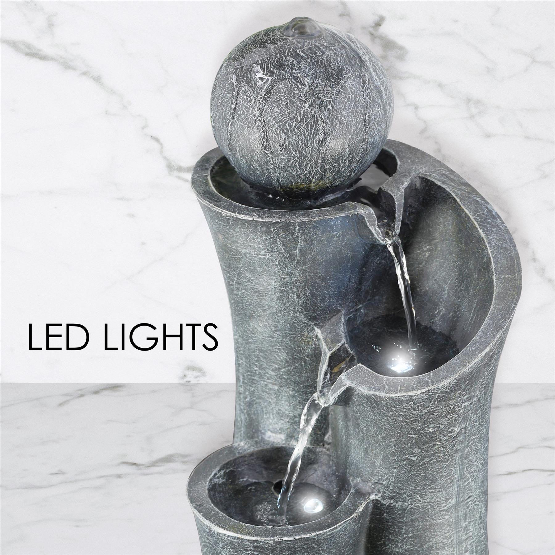 Ball on Top Water Feature Outdoor With LED by GEEZY - The Magic Toy Shop