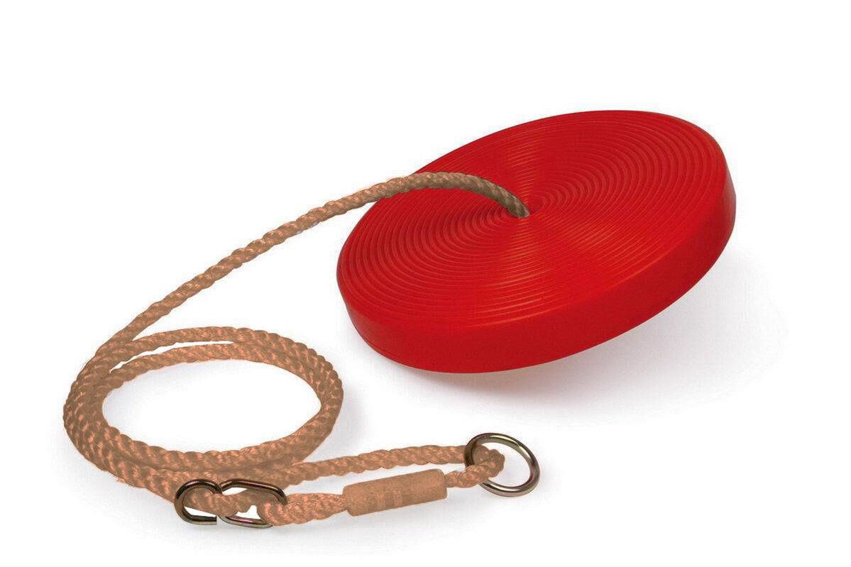 Wooden Trapeze Swing, Rope Ladder & Red Plate Seat by The Magic Toy Shop - The Magic Toy Shop