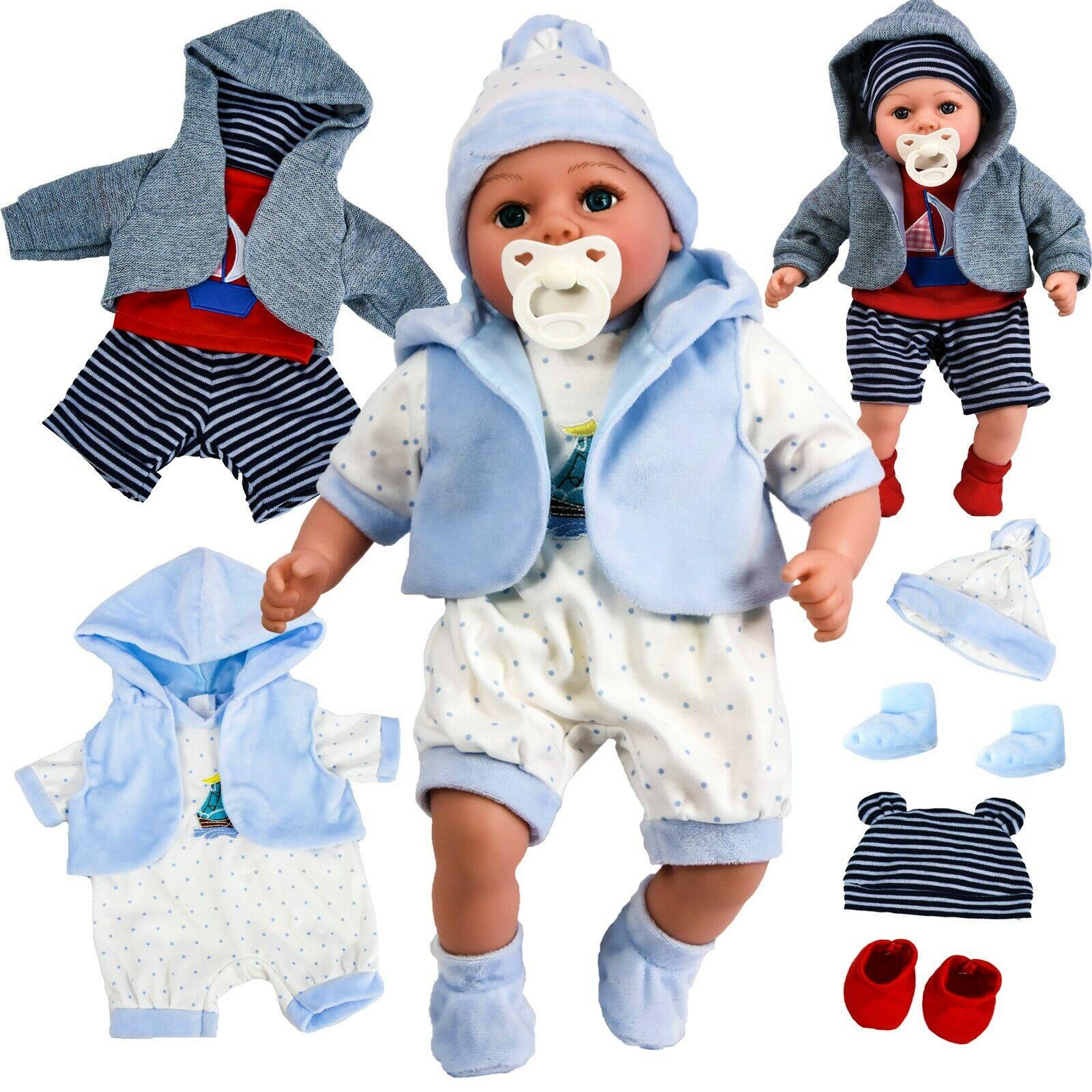 18" Baby Boy Doll Clothes Set Of Two by BiBi Doll - The Magic Toy Shop