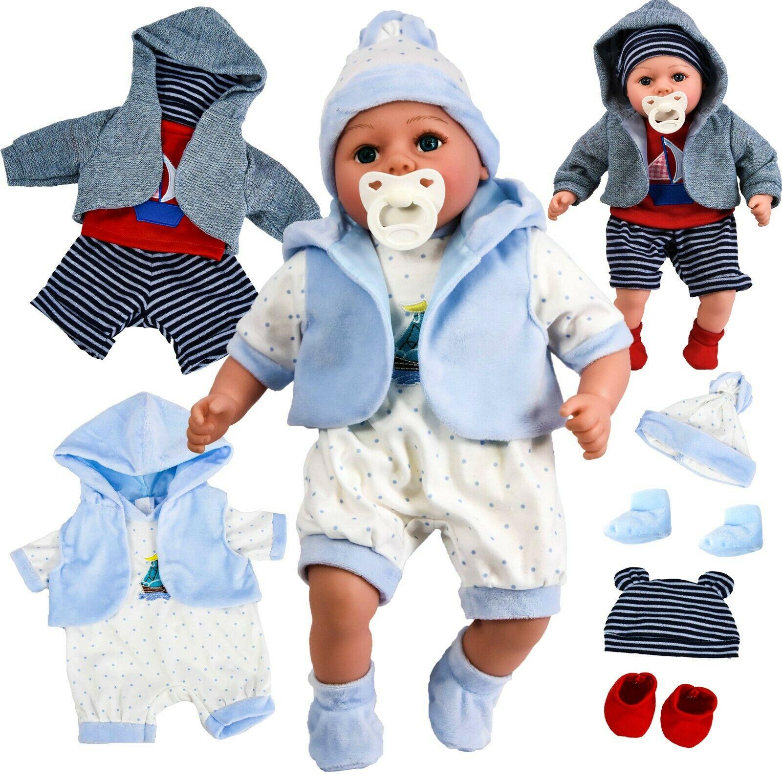 BiBi Outfits - Set of Two Clothes (Stripy Red & Blue) (45 cm / 18") by BiBi Doll - The Magic Toy Shop