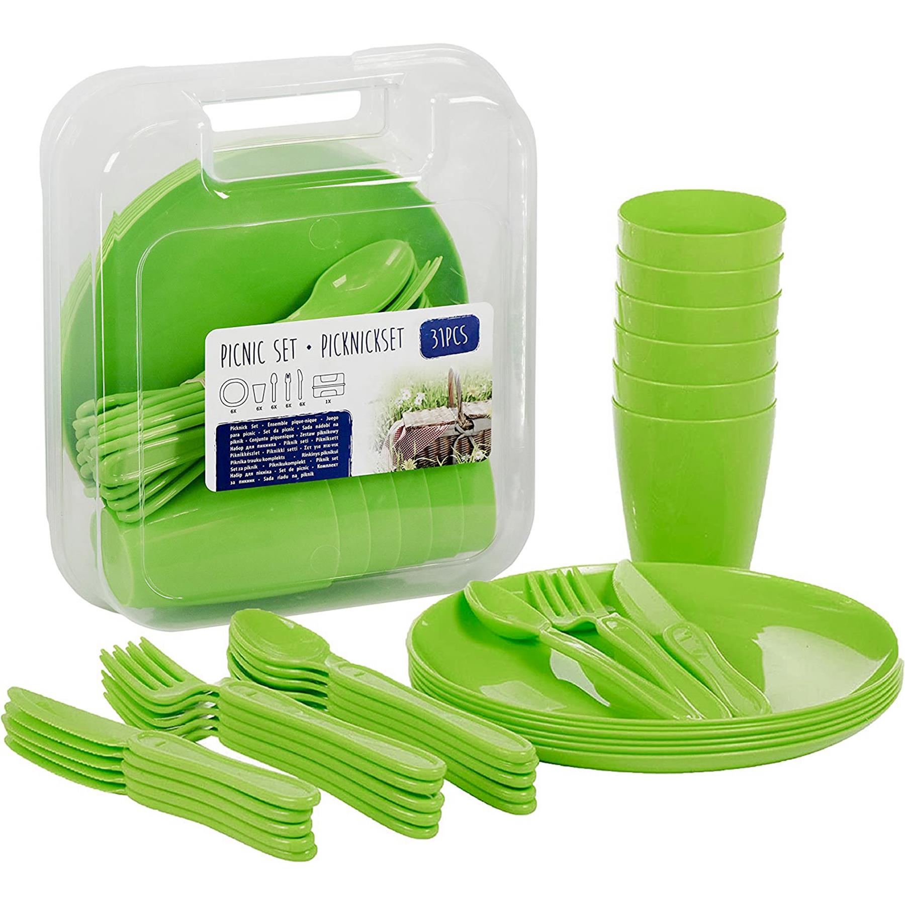 Green Camping Set For Six 31 Pieces by GEEZY - The Magic Toy Shop