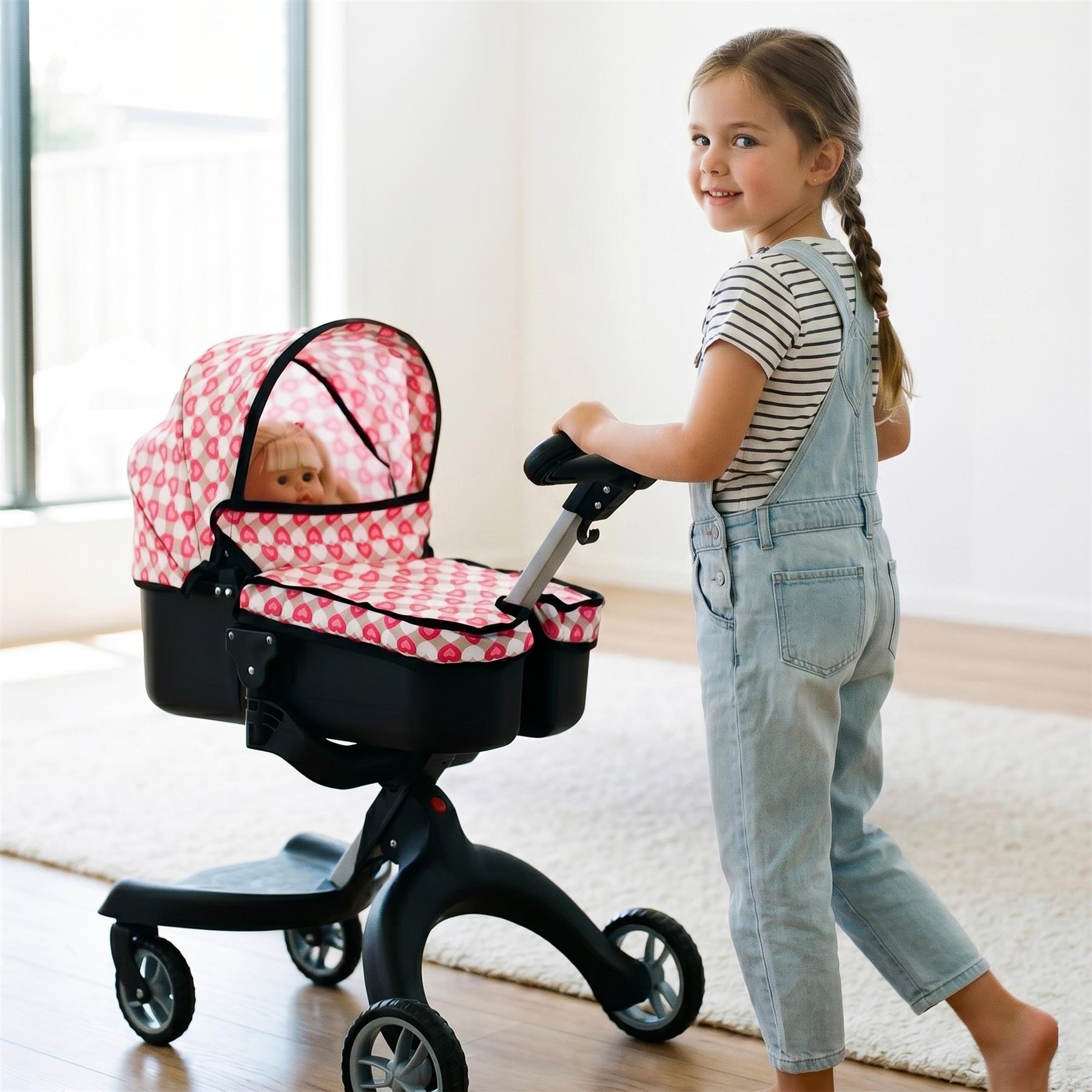 2-in-1 Doll's Pram & Carrier