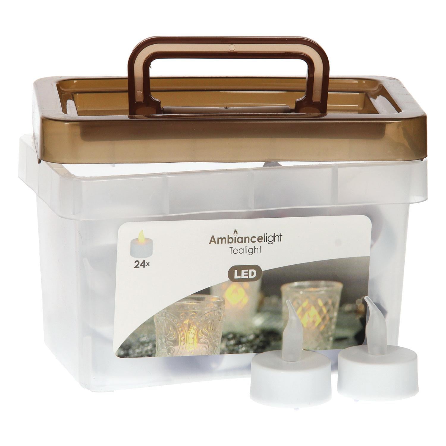 Battery Operated Tea Light Candles Pack of 24 by GEEZY - The Magic Toy Shop