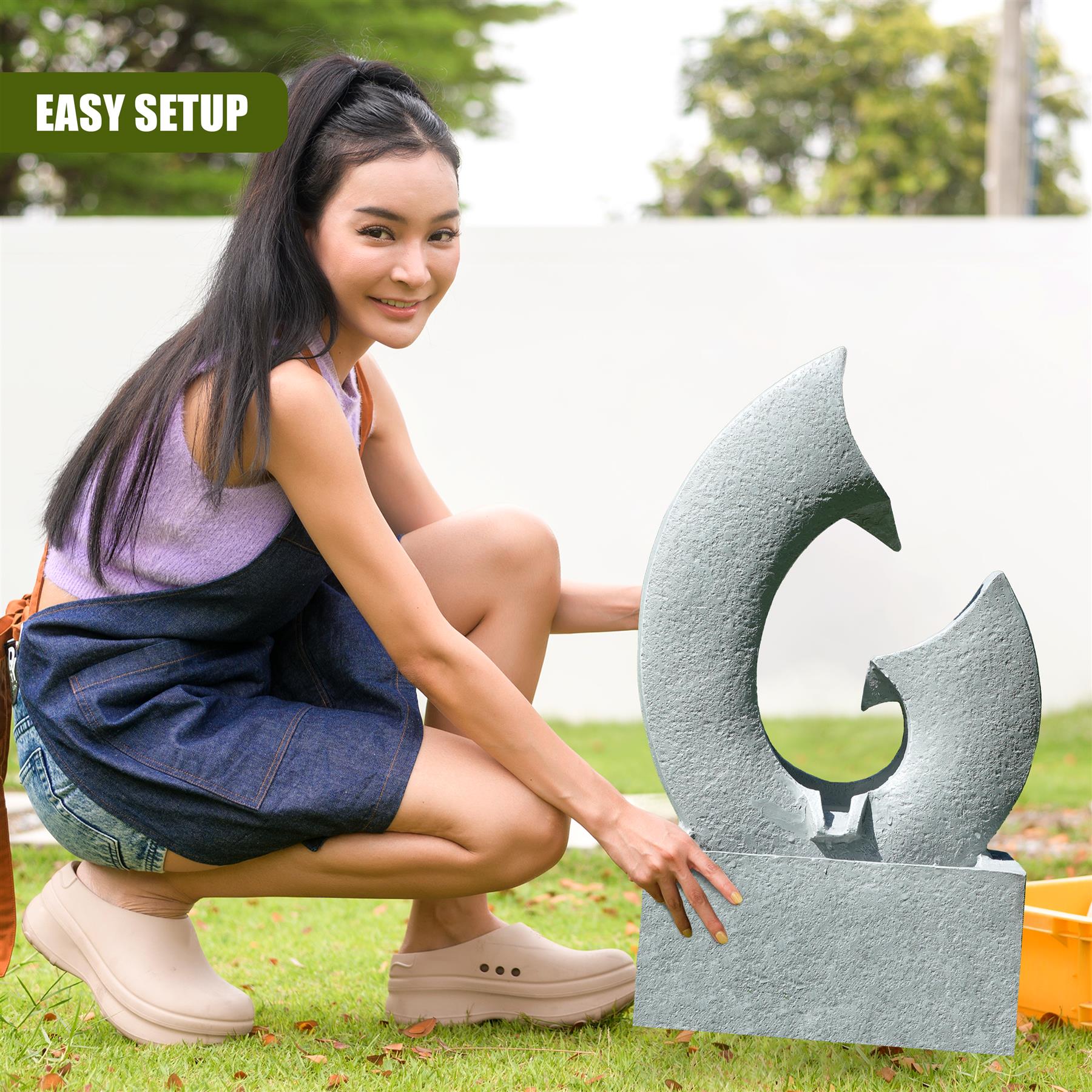 Horn Water Feature Outdoor With LED by GEEZY - The Magic Toy Shop