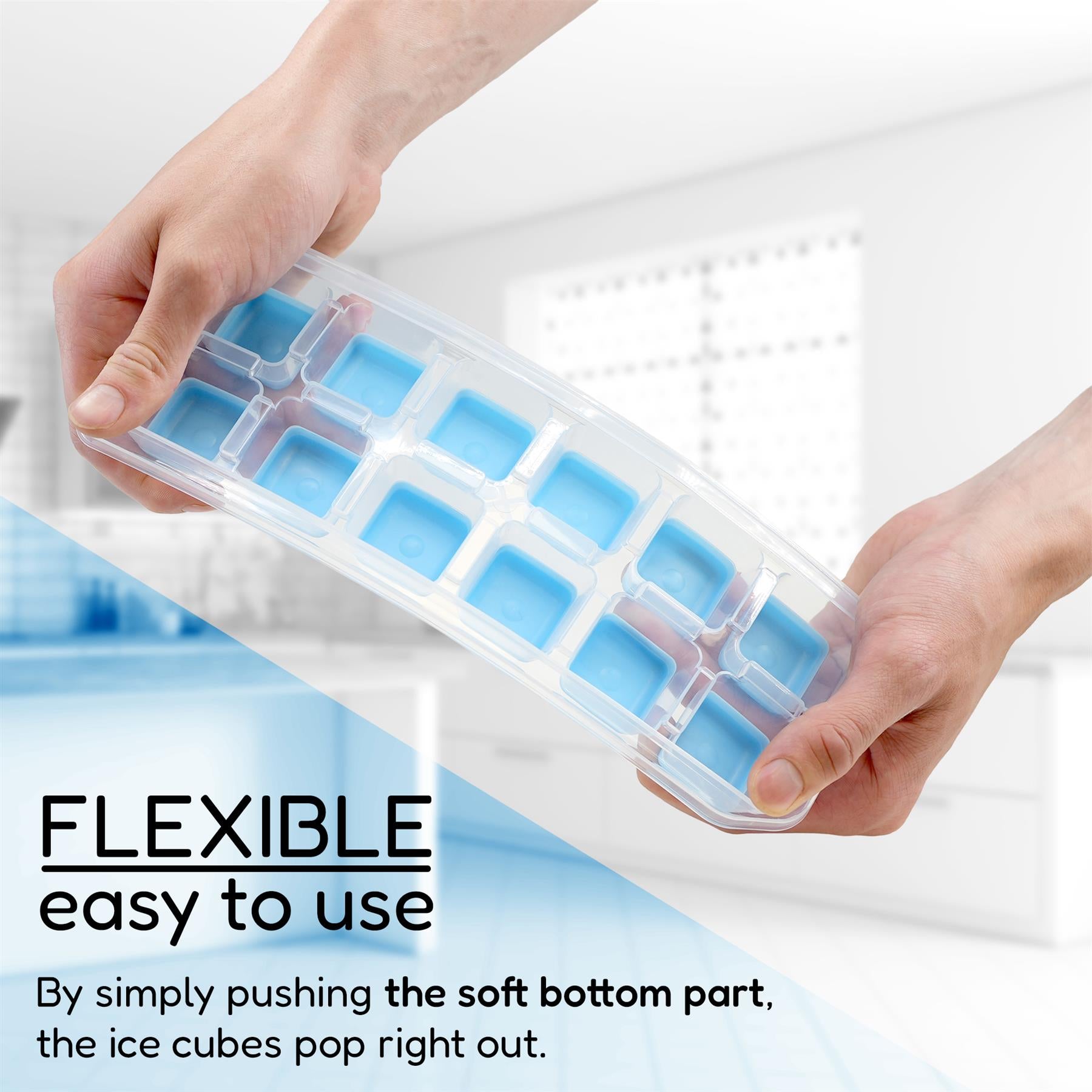 12 Cubes Ice Cube Tray With Lid by GEEZY - The Magic Toy Shop