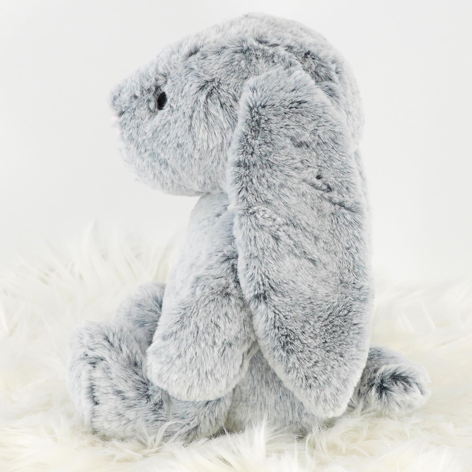 10" Plush Super Soft Grey Rabbit Cuddly Toy by The Magic Toy Shop - The Magic Toy Shop