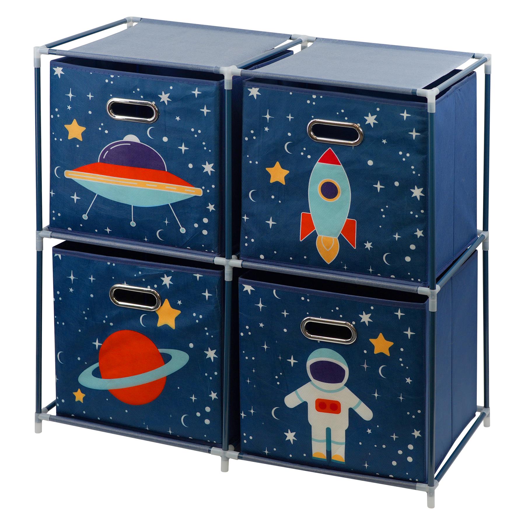 Kids Storage Cube Units, Space Theme