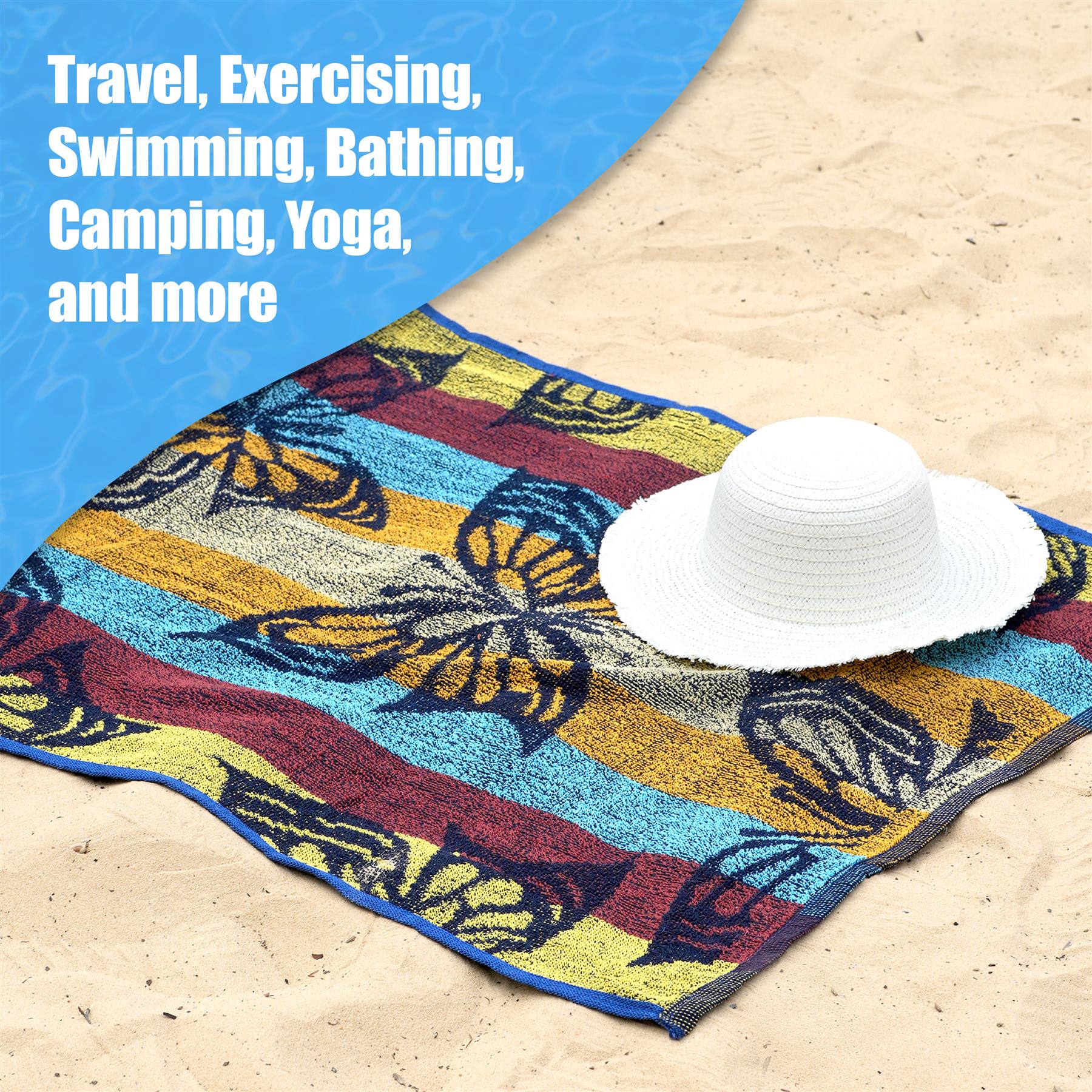 Large Multicoloured Beach Towels by Geezy - The Magic Toy Shop