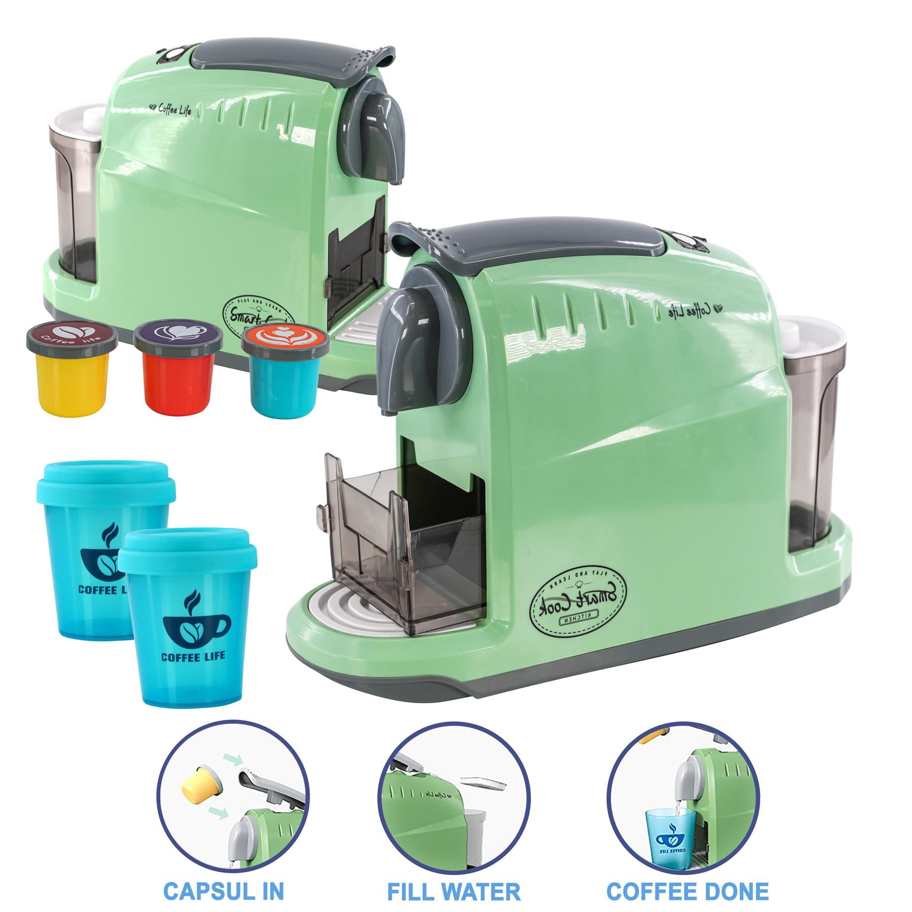 Kids coffee Maker Role Play Set by The Magic Toy Shop - The Magic Toy Shop