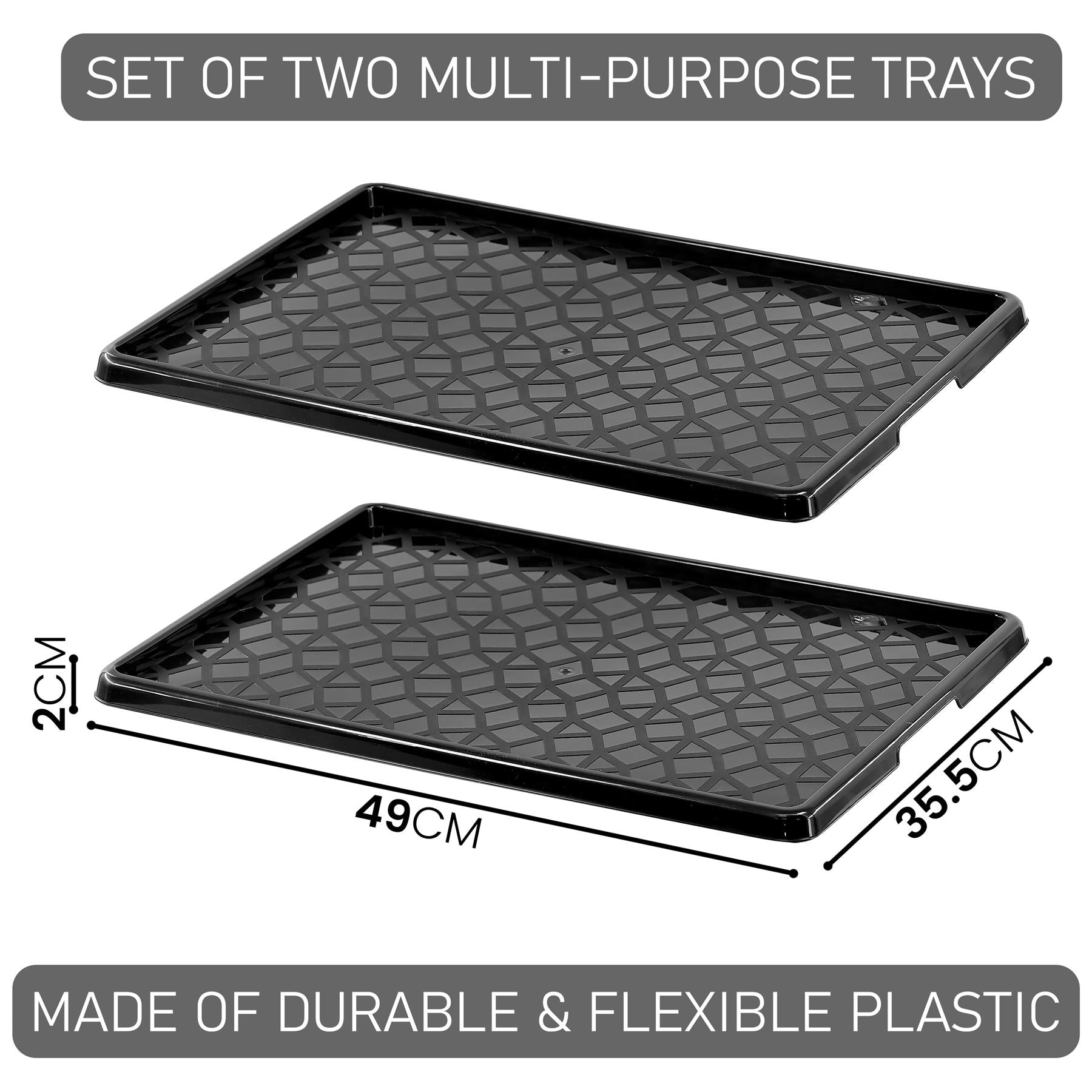 Plastic Shoe Tray Set of 2 by GEEZY - The Magic Toy Shop