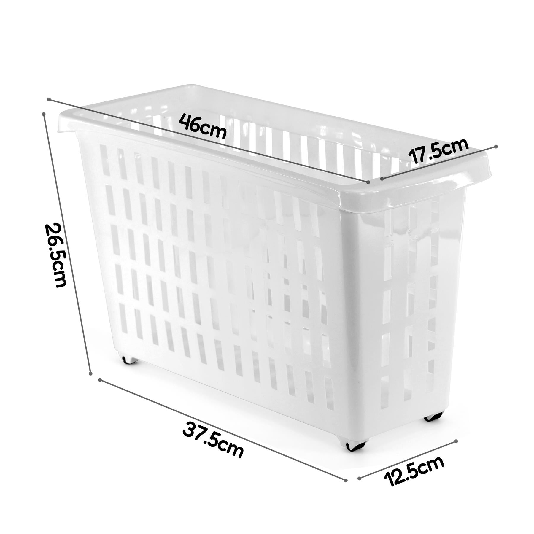 Set of 2 Storage Basket with Wheels by GEEZY - The Magic Toy Shop