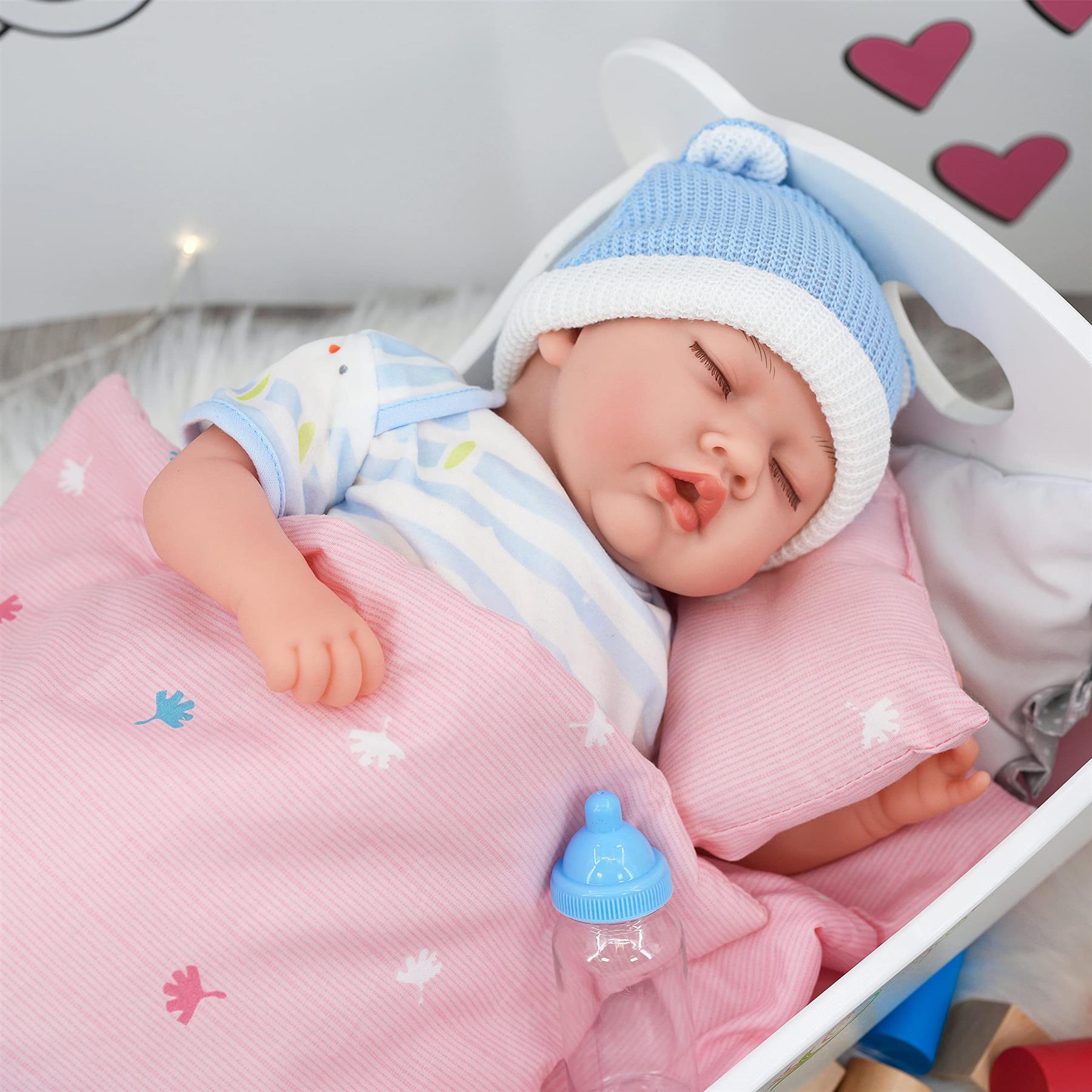 Baby Dolls Wooden Cradle by BiBi Doll - The Magic Toy Shop