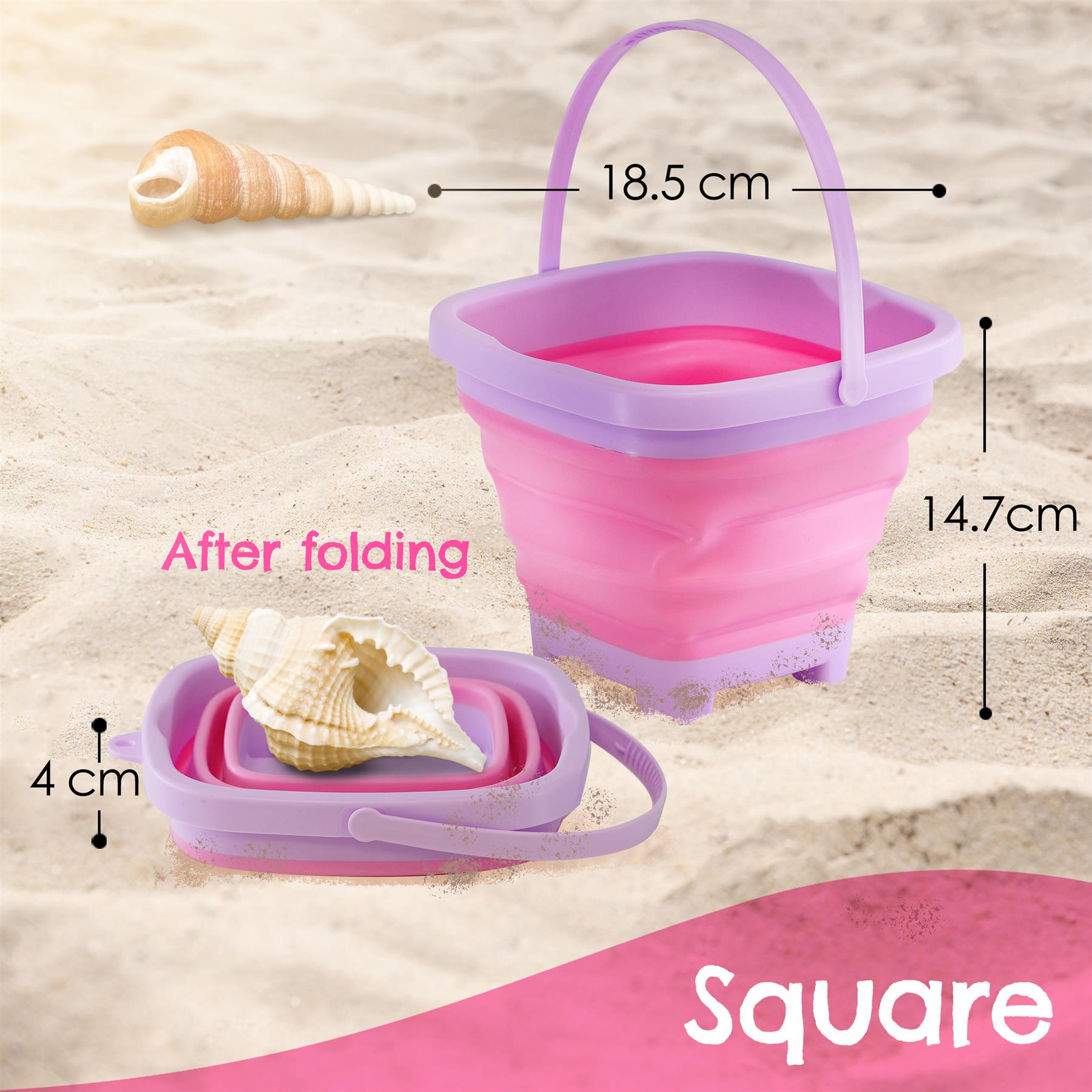 Collapsible Beach Bucket by The Magic Toy Shop - The Magic Toy Shop