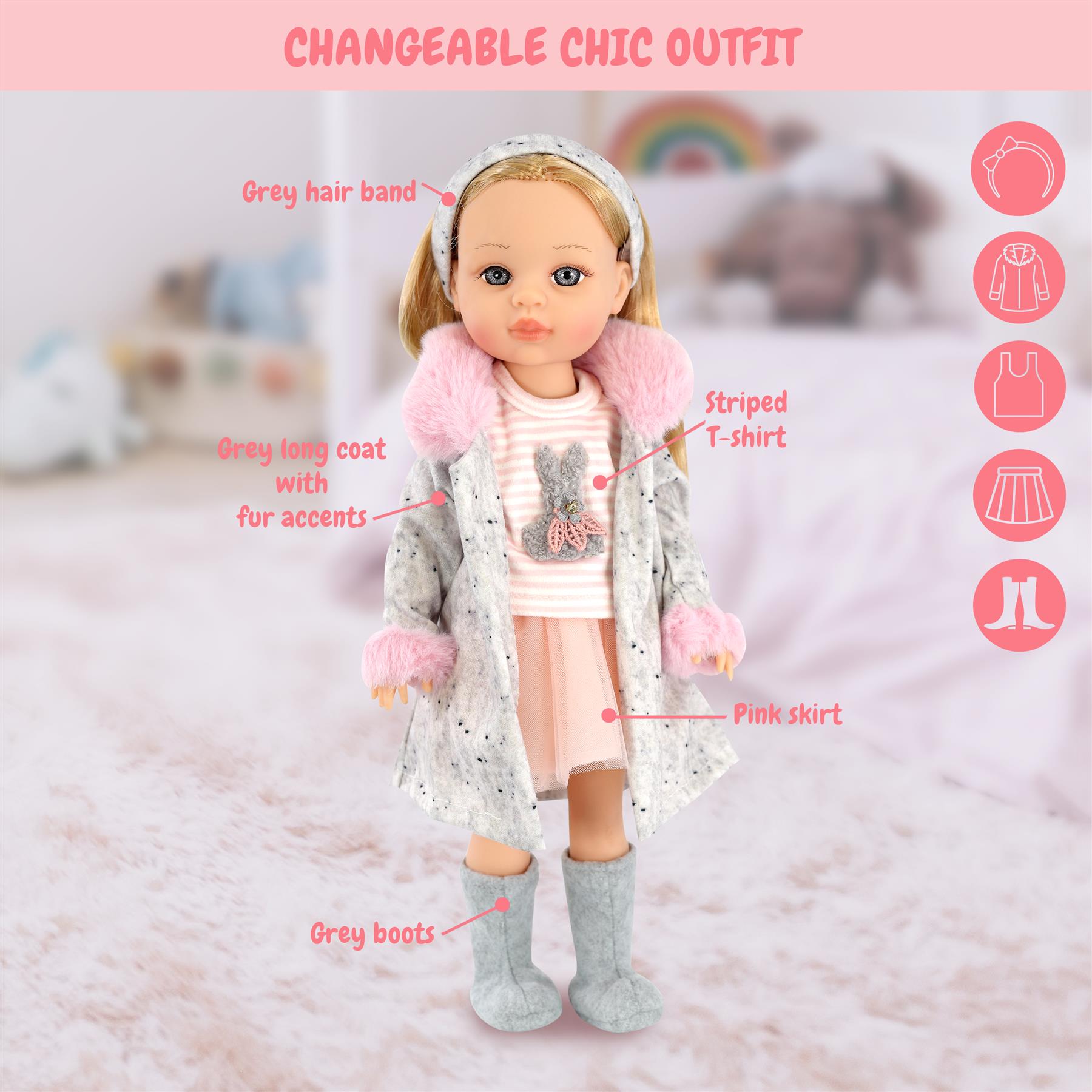 BiBI Fashion Doll "Emma" (38 cm / 15") by BiBi Doll - The Magic Toy Shop