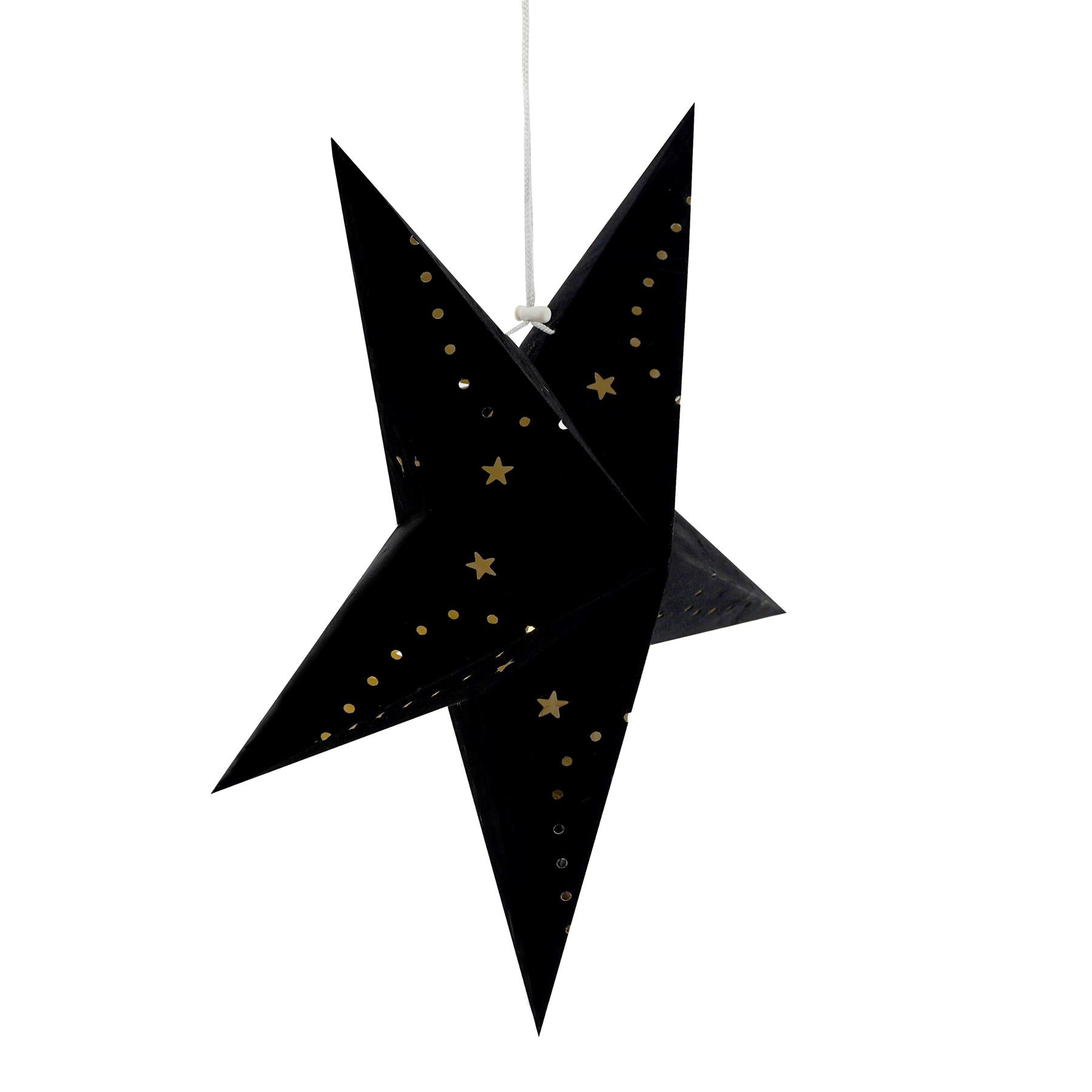 45 cm Black Velvet Star by Geezy - The Magic Toy Shop