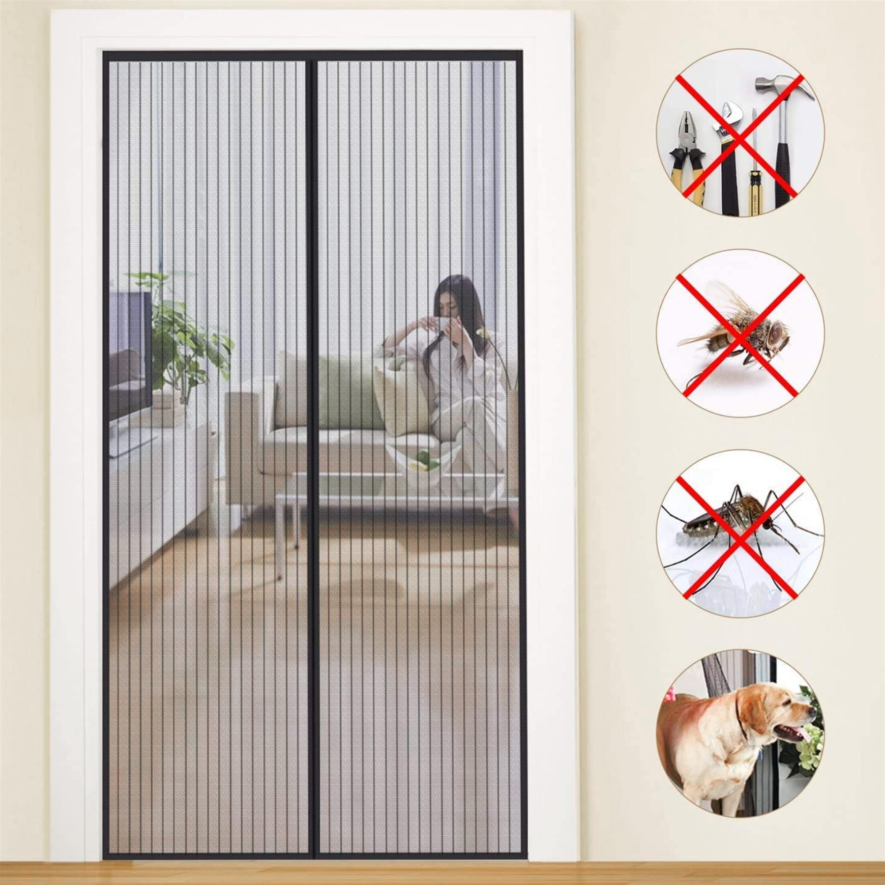 Magnetic Insect Door Screen Black by GEEZY - The Magic Toy Shop