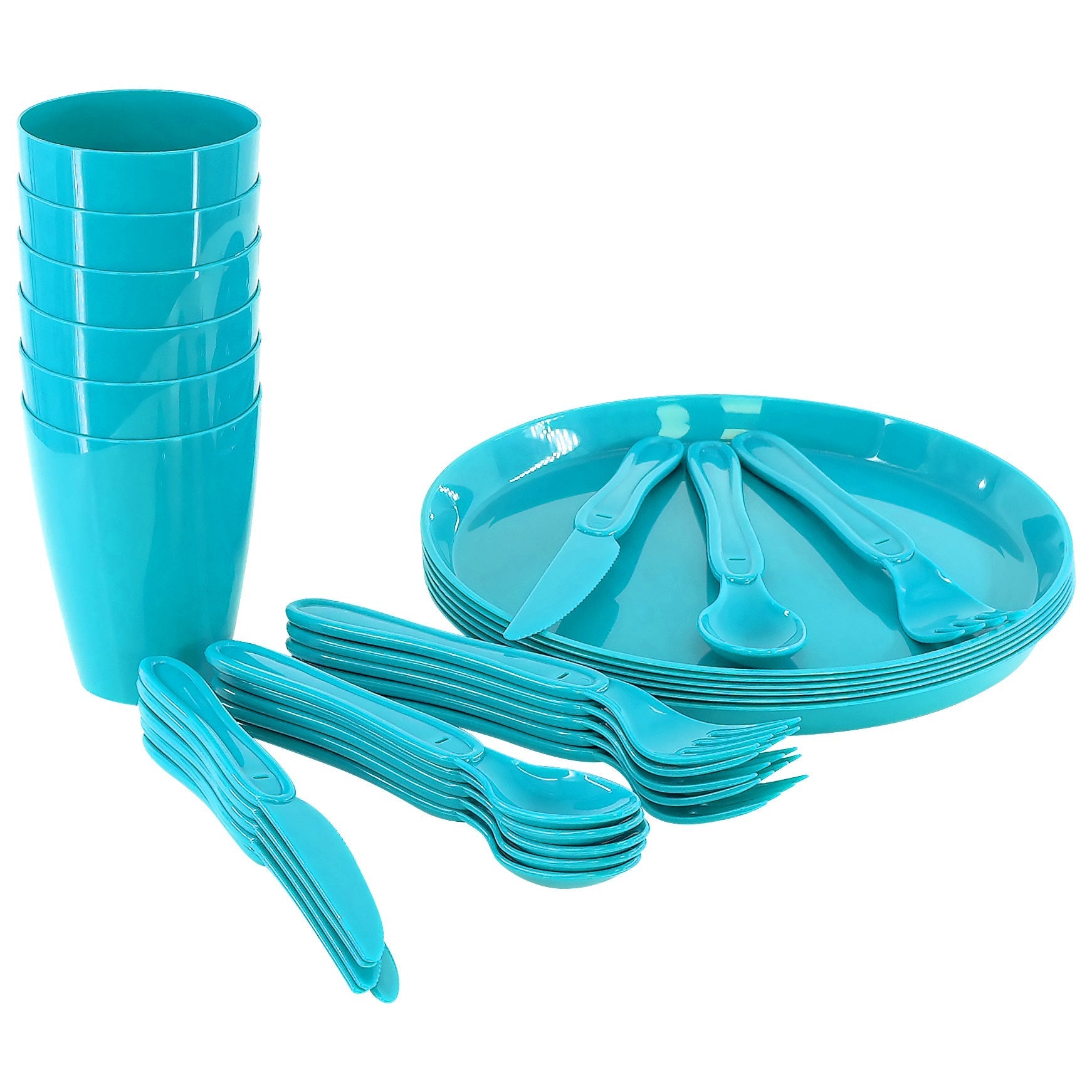 Blue Camping Set For Six 31 PCS by Geezy - The Magic Toy Shop
