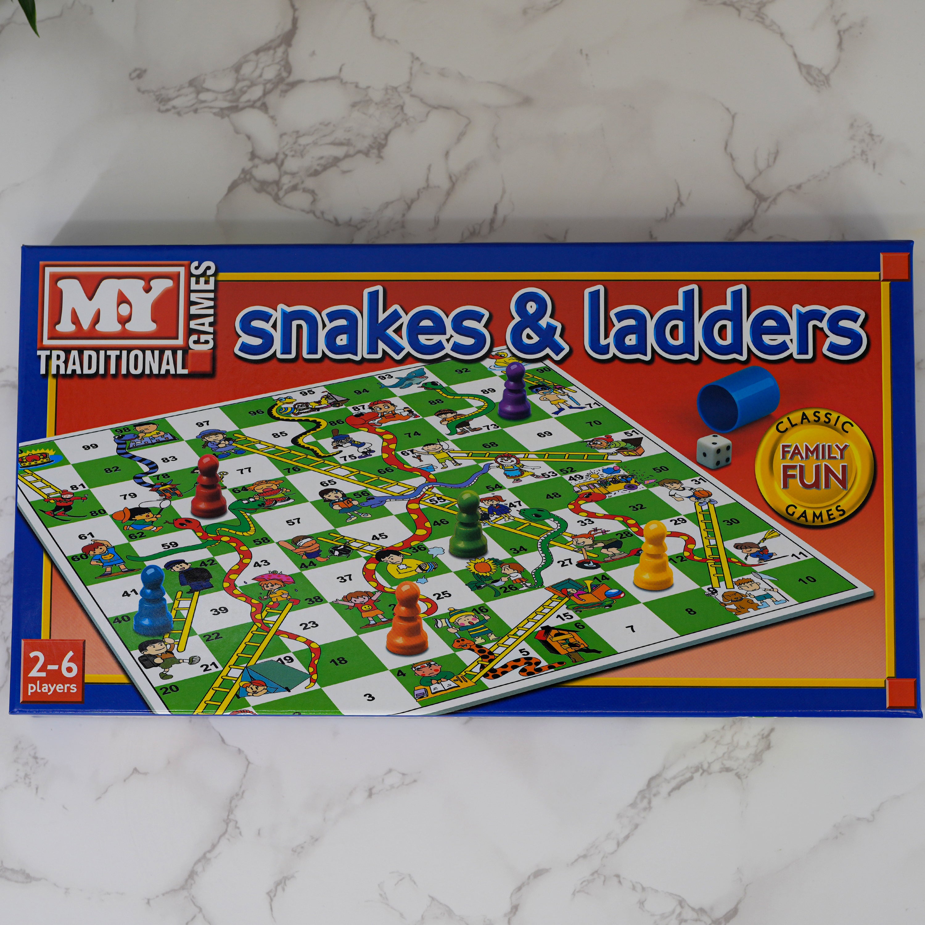 Snakes and Ladders Traditional Board Game