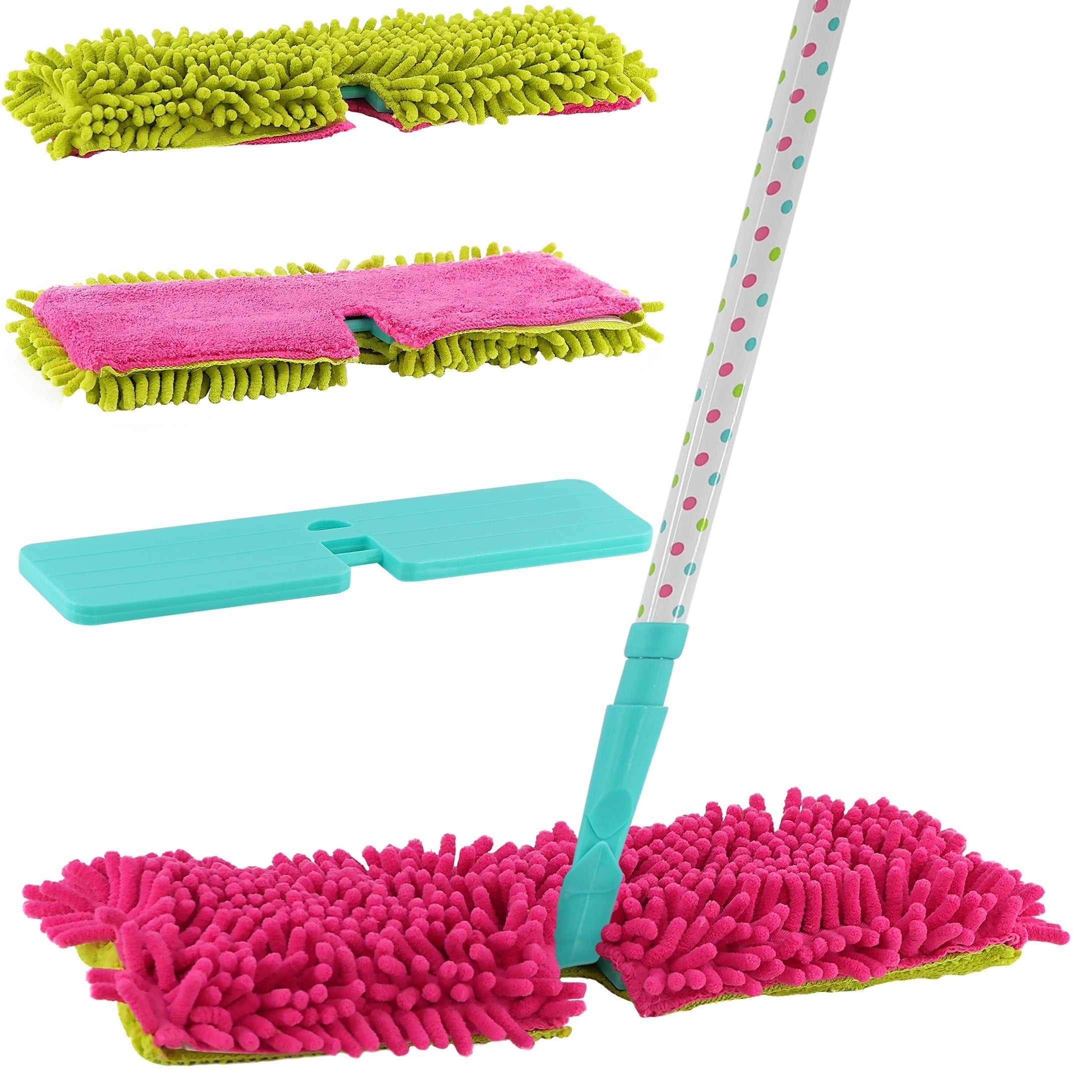 Double-Sided Microfibre Mop + 1 FREE Mop Pad Refill by Geezy - The Magic Toy Shop