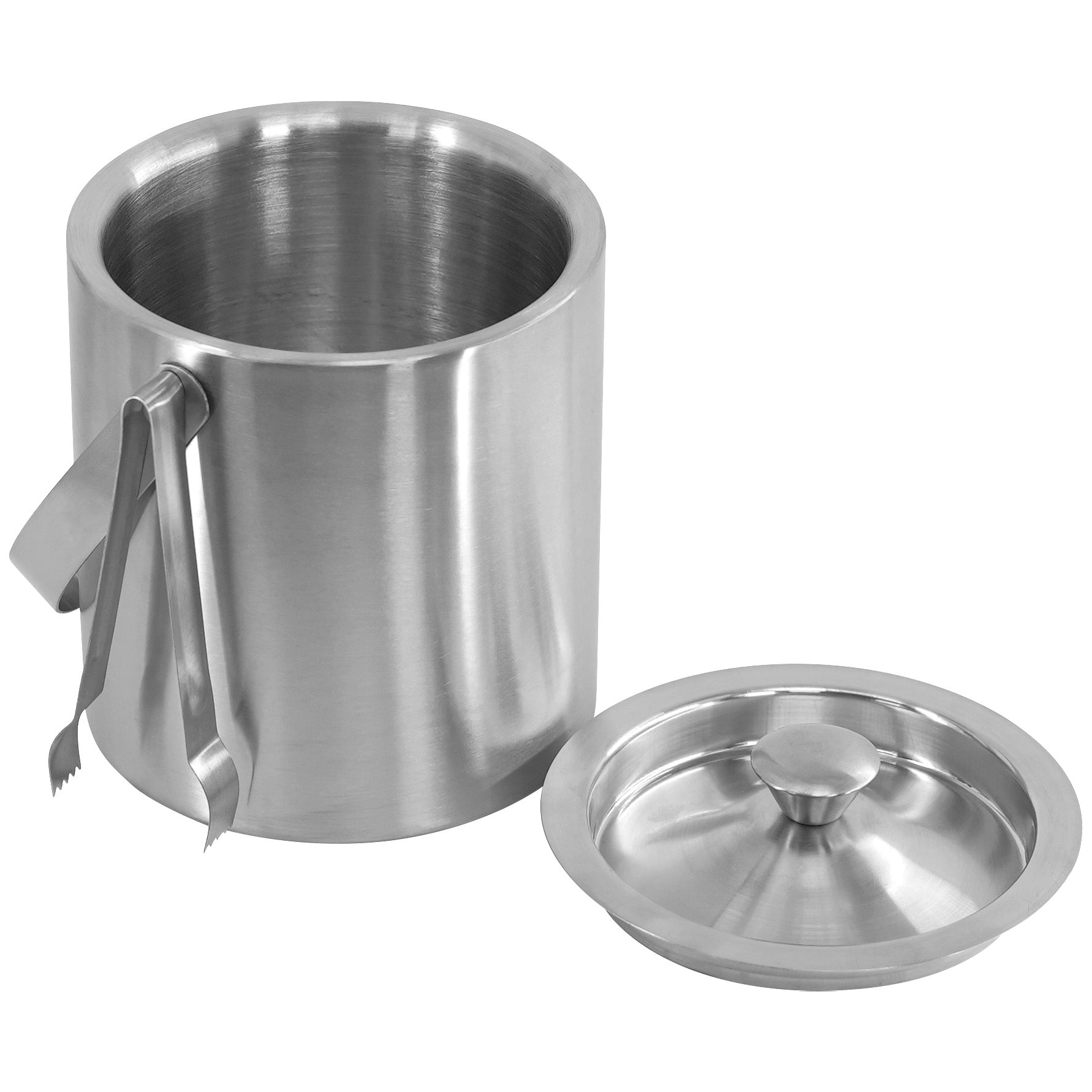 MTS Ice Bucket Stainless Steel Ice Bucket With Lid And Ice Tongs