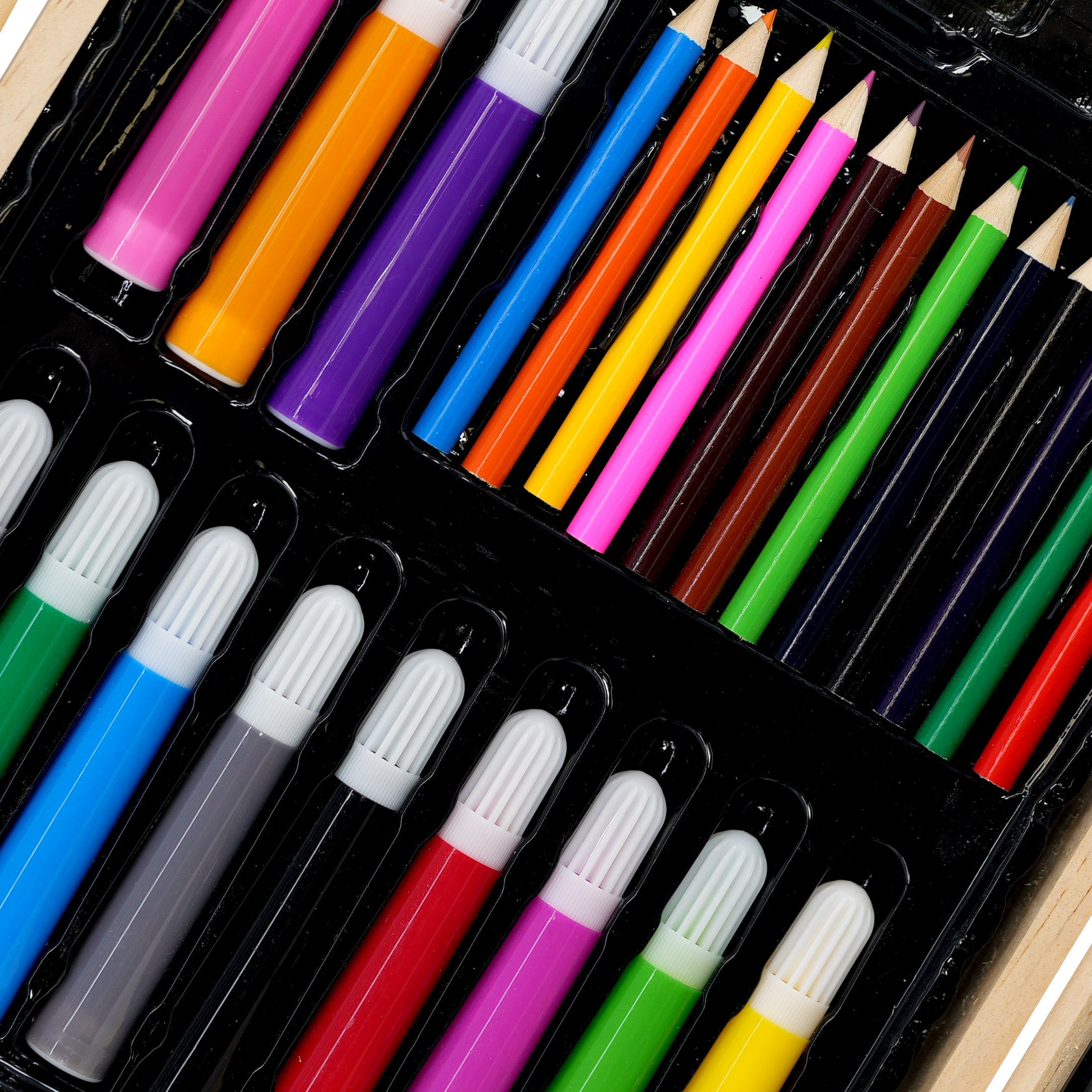 67 Pieces Art Set in a Wooden Case by The Magic Toy Shop - The Magic Toy Shop